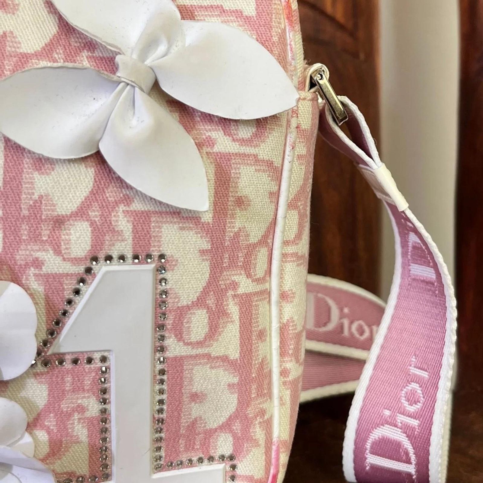Dior Vintage Christian Dior Pink Logo Crossbody Bag Size ONE SIZE - 3 Thumbnail