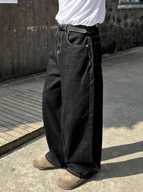 Hypebeast × Japanese Brand × Jean Casual Fit Cargo Distressed jeans Size US 30 / EU 46 - 1 Thumbnail