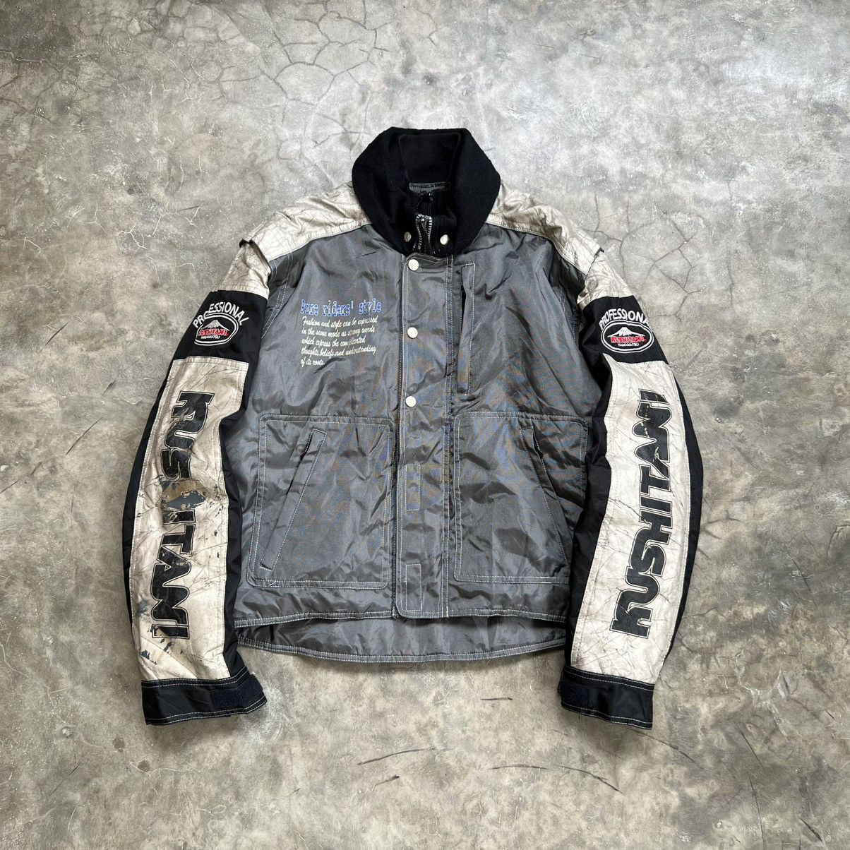 Vintage Vintage Kushitani Moto Racing Jacket Big Logo Arm Spellout Size US L / EU 52-54 / 3 - 1 Thumbnail