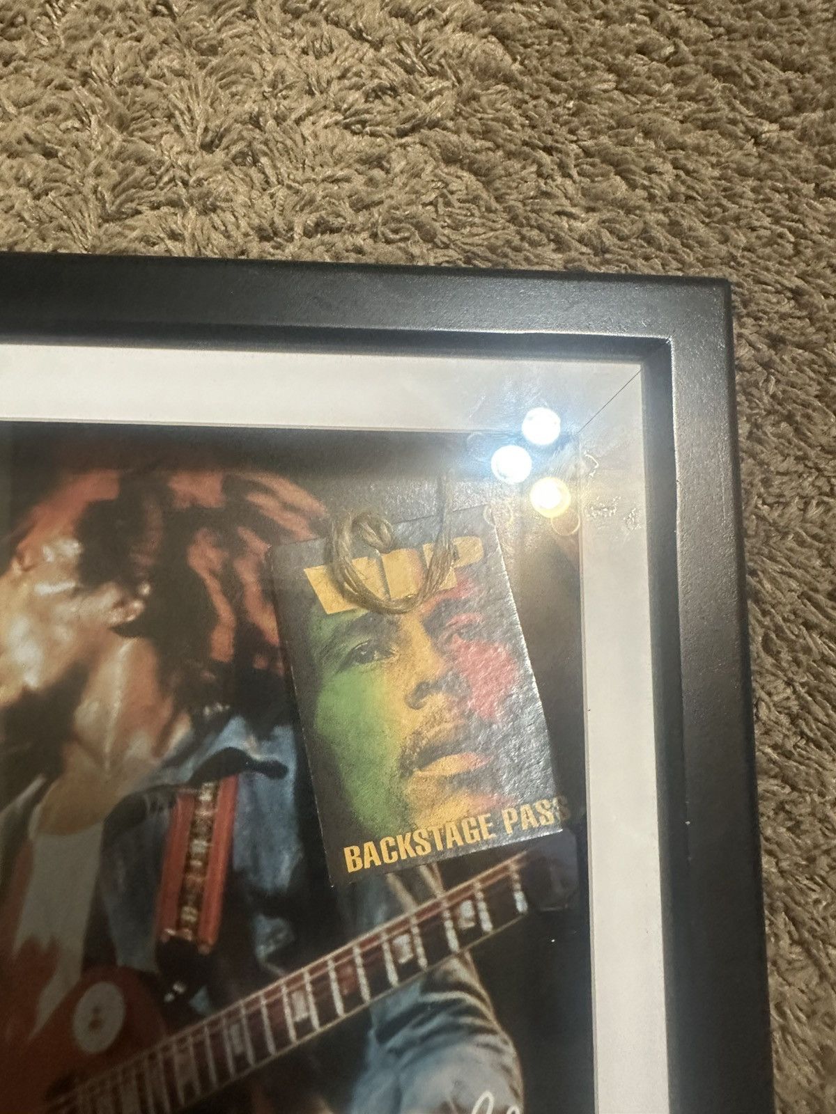 Bob Marley Vintage Bob Marley concert framed photo 2007 Size ONE SIZE - 4 Thumbnail