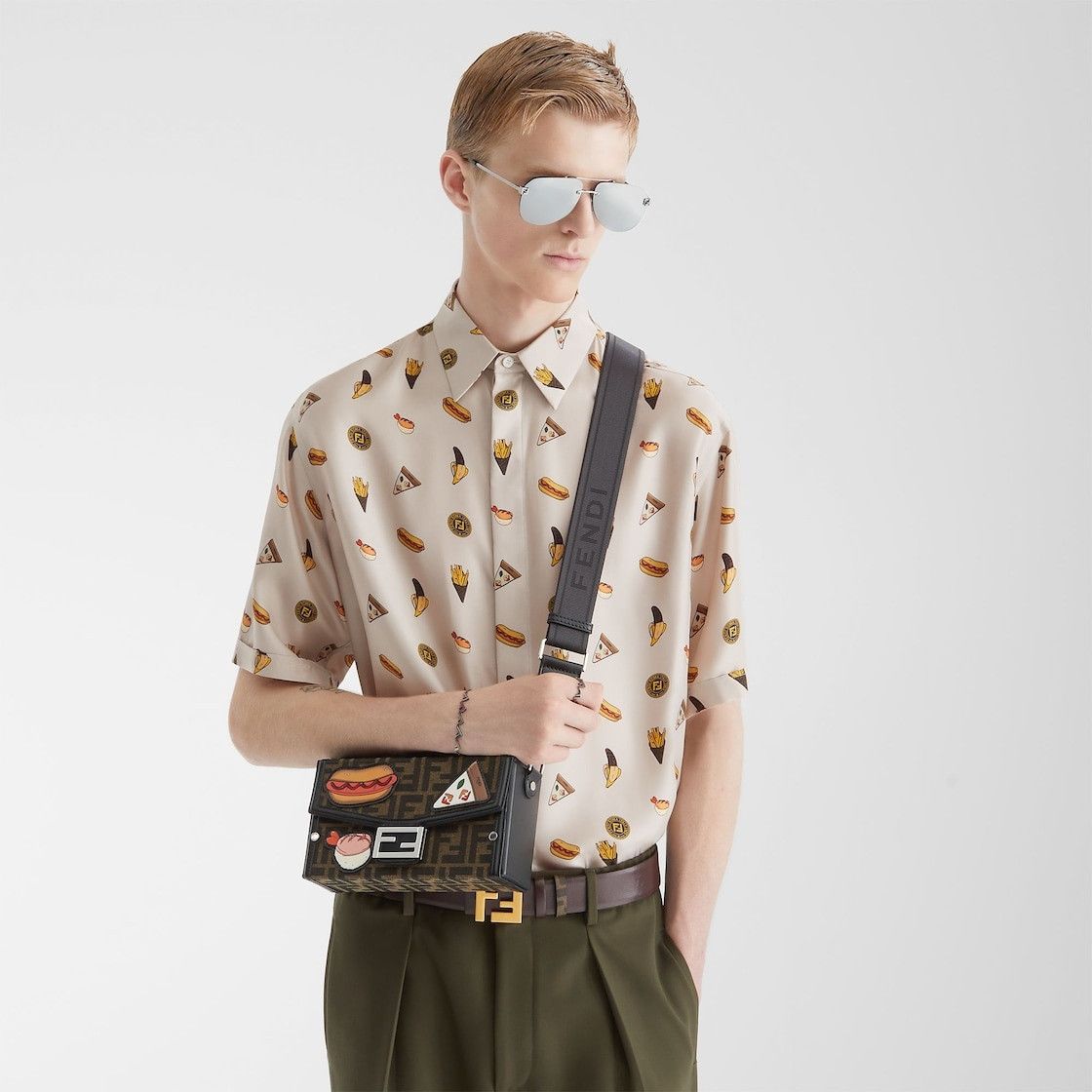 Fendi o1s1wg111025 Shirt in White Size US XL / EU 56 / 4 - 4 Thumbnail
