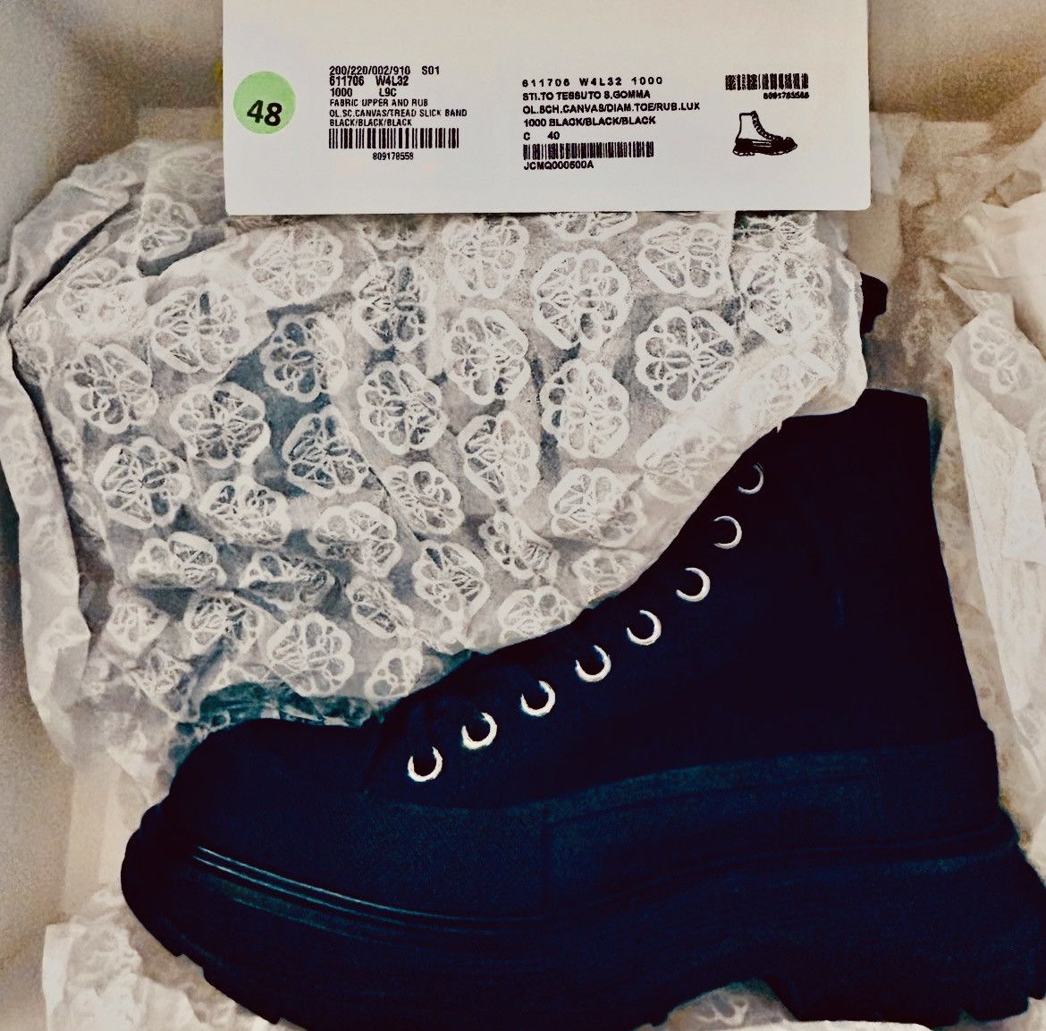 McQ Alexander McQueen Alexander McQueen Women's Tread Slick Boot in Black Size US 10 / IT 40 - 8 Thumbnail