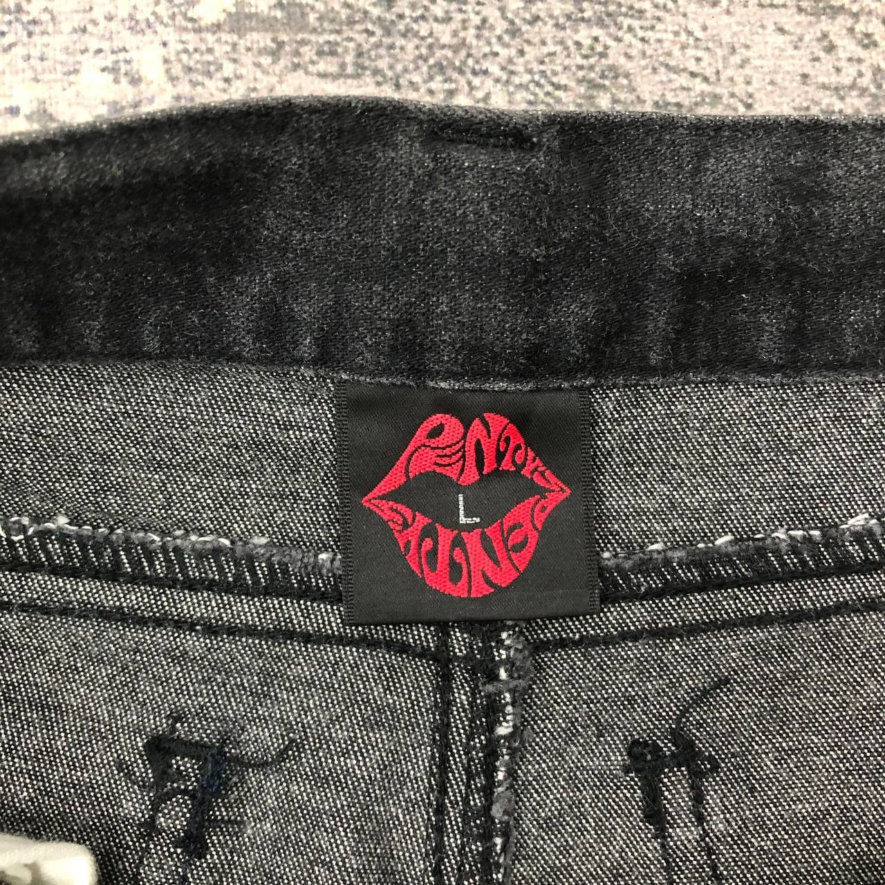 Japanese Brand P801 PENTY'S FLARED PAINTED JEANS Size 26" / US 2 / IT 38 - 4 Thumbnail
