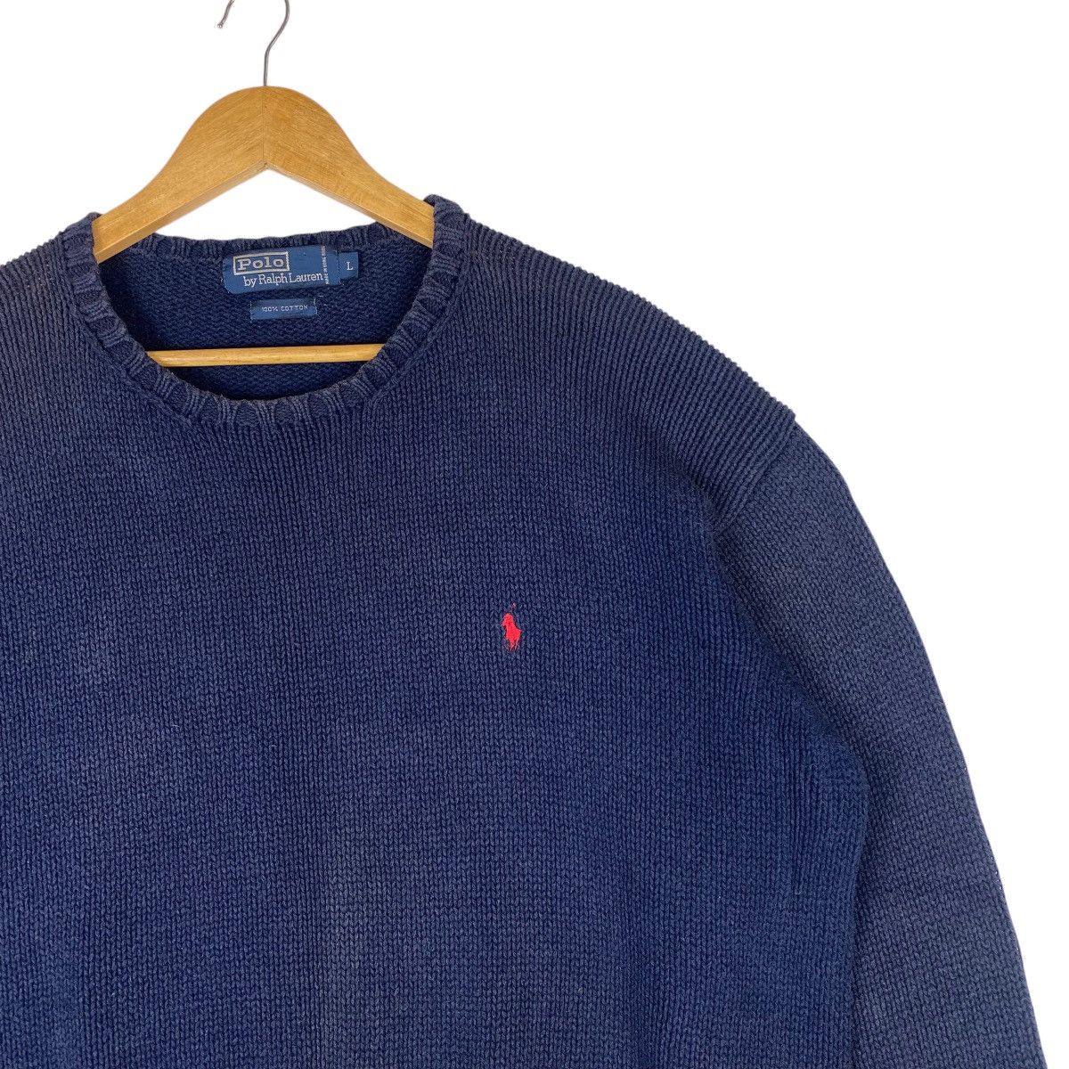 Polo Ralph Lauren × Vintage 💥 VTG POLO RALPH LAUREN BAGGY SUNFADED SWEATSHIRT Size US XL / EU 56 / 4 - 3 Thumbnail