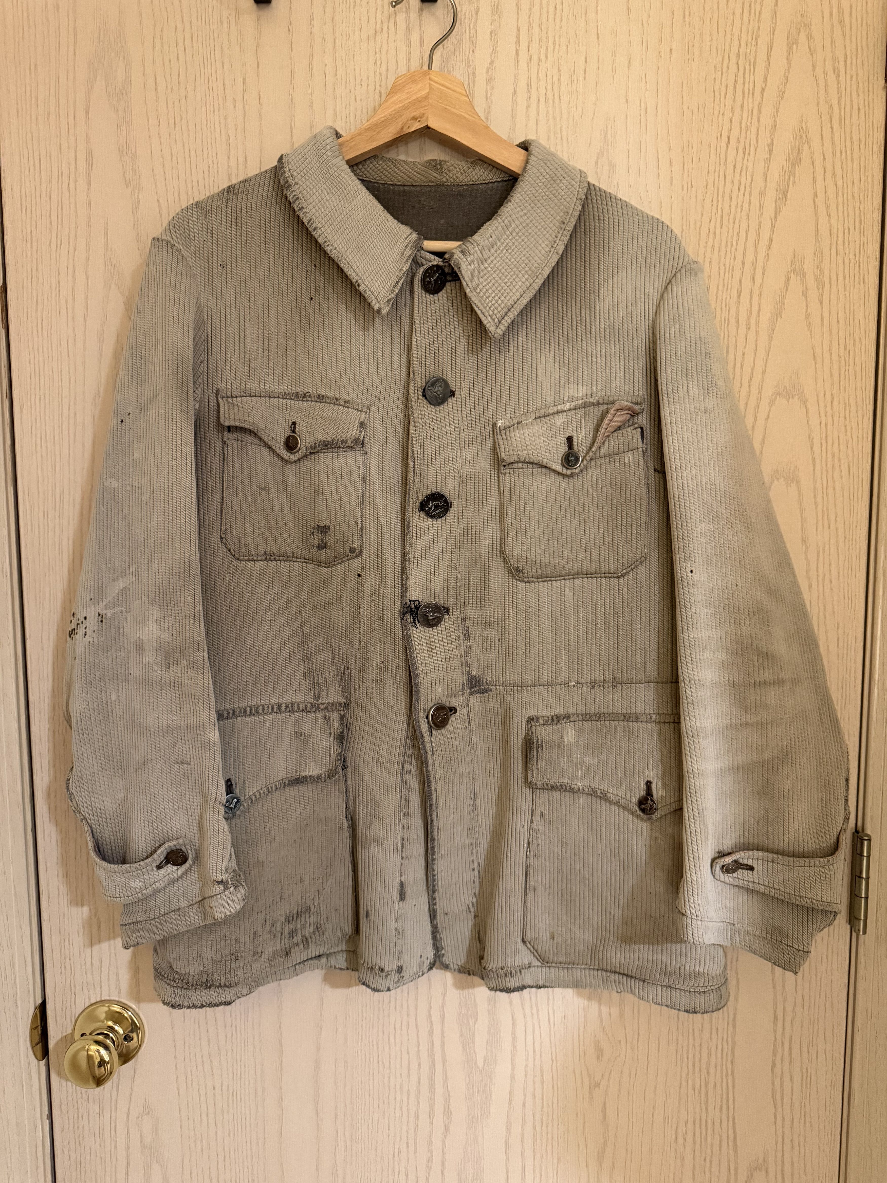 1920s - 1950s Antique French chore jacket