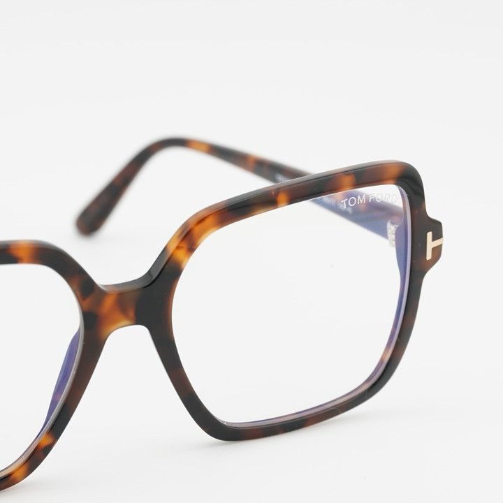 Tom Ford Tom Ford FT6063-B 052 Eyeglasses Havana 56mm Square Frame Size ONE SIZE - 3 Thumbnail