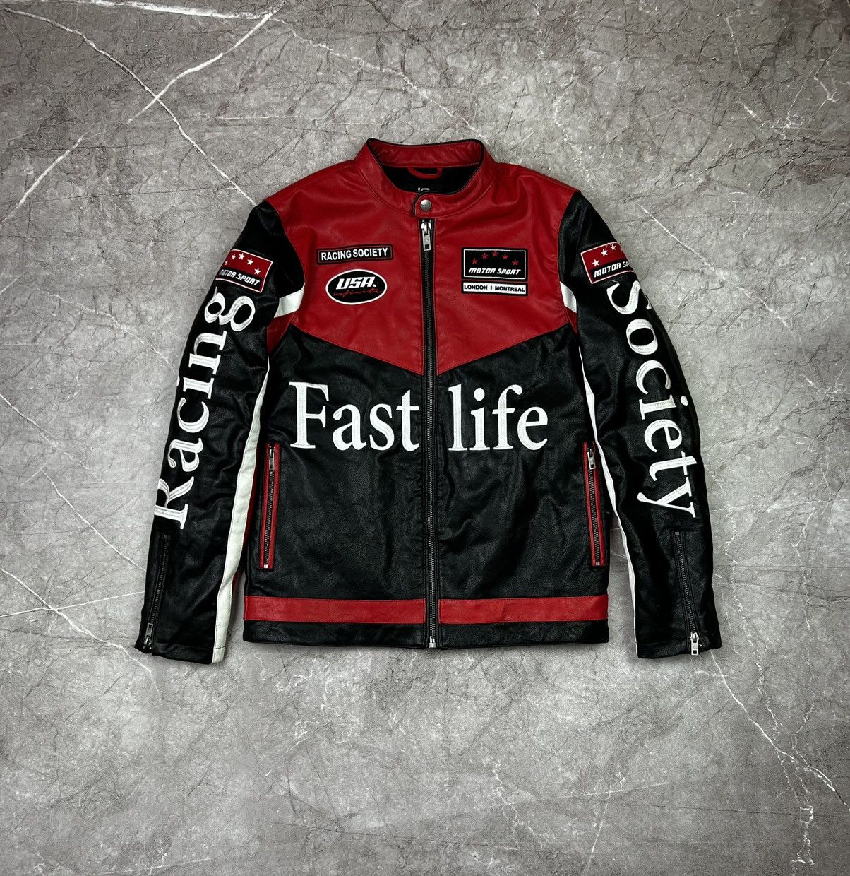 MOTO × Racing × Vintage Vintage moto jacket Y2K Racing