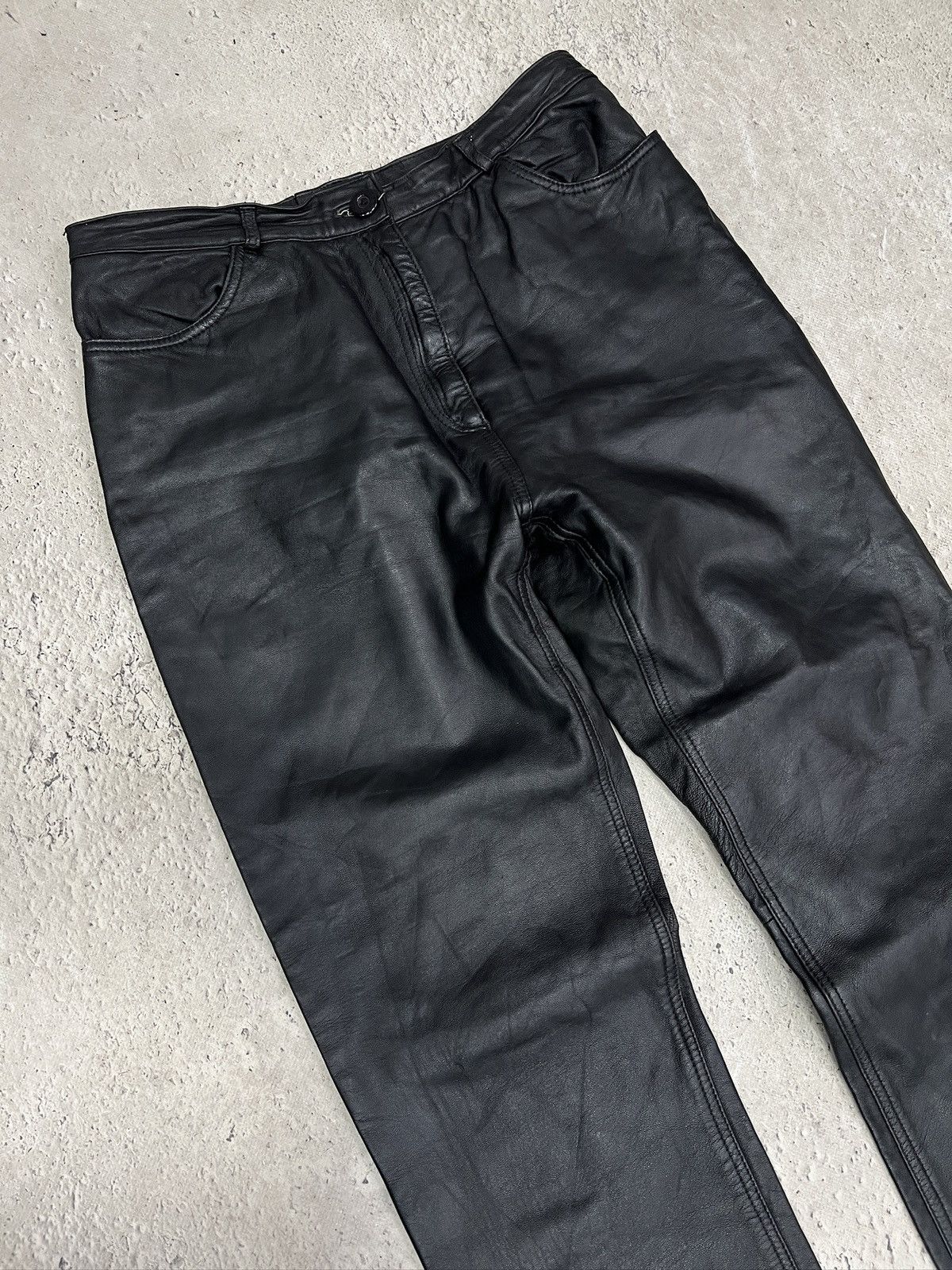 Dolce & Gabbana Dolce Gabbana archive leather pants avant garde y2k Size US 32 / EU 48 - 2 Thumbnail