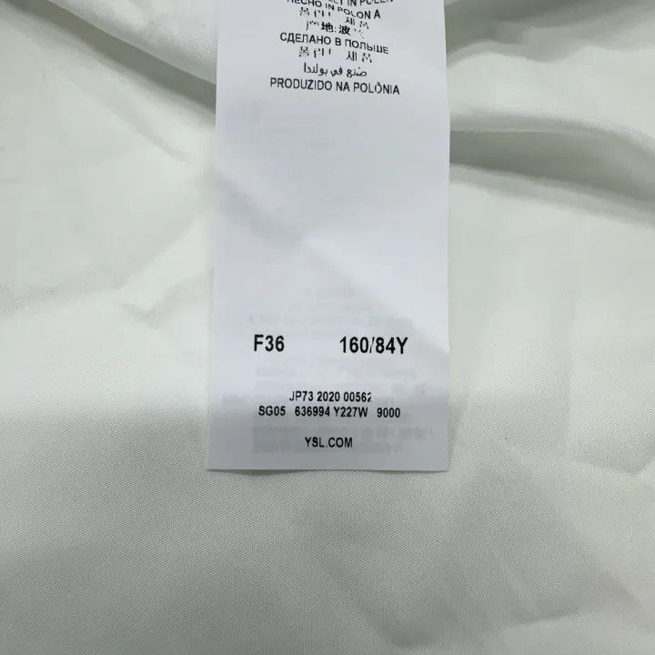 Saint Laurent Paris Saint Laurent Classic White Long Sleeve Shirt-2507 Size US S / EU 44-46 / 1 - 2 Thumbnail