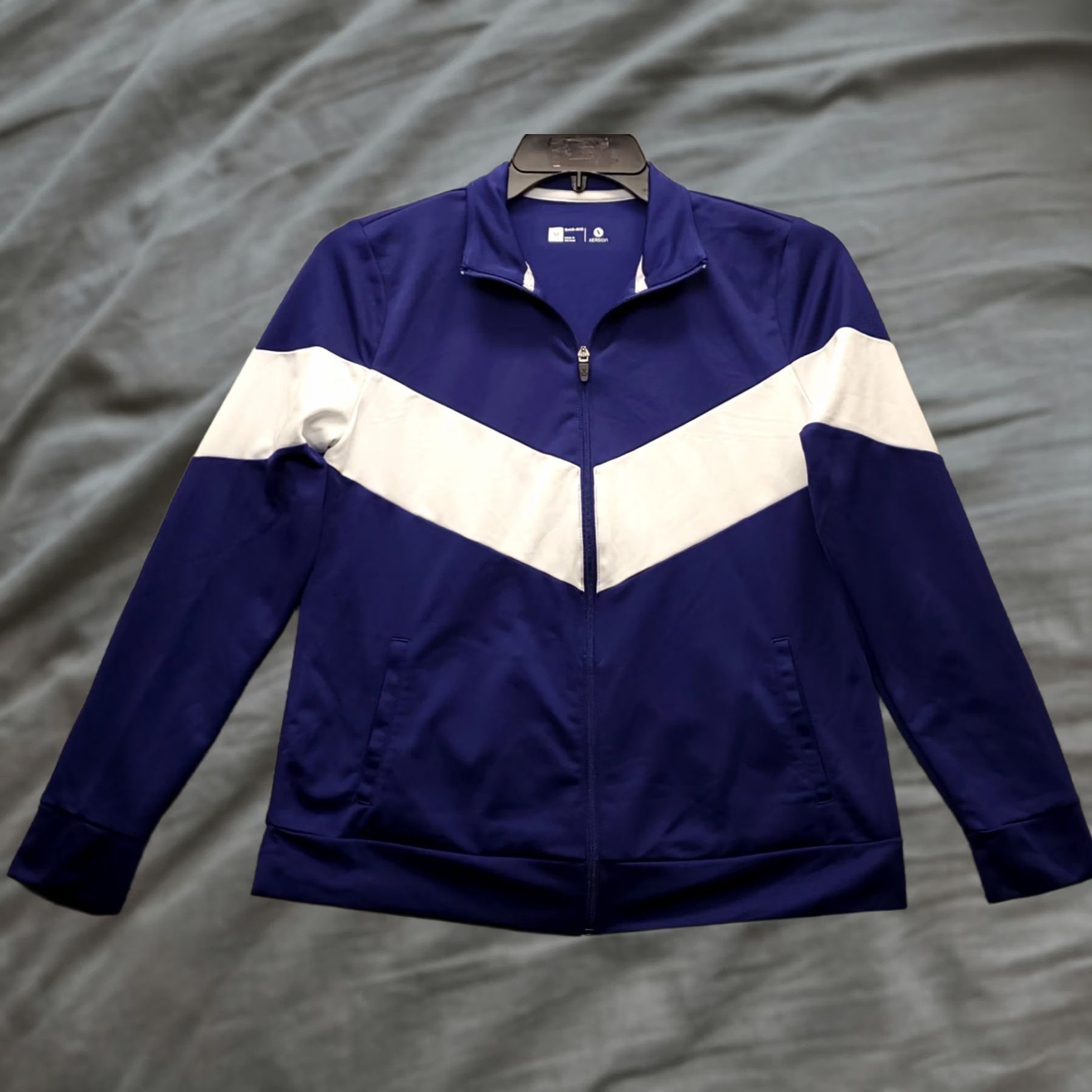 Vintage Xersion Activewear Full-Zip Jacket Womens M Blue Quick-Dri Mock Neck Full Zip Hoodie? Size M / US 6-8 / IT 42-44 - 1 Thumbnail
