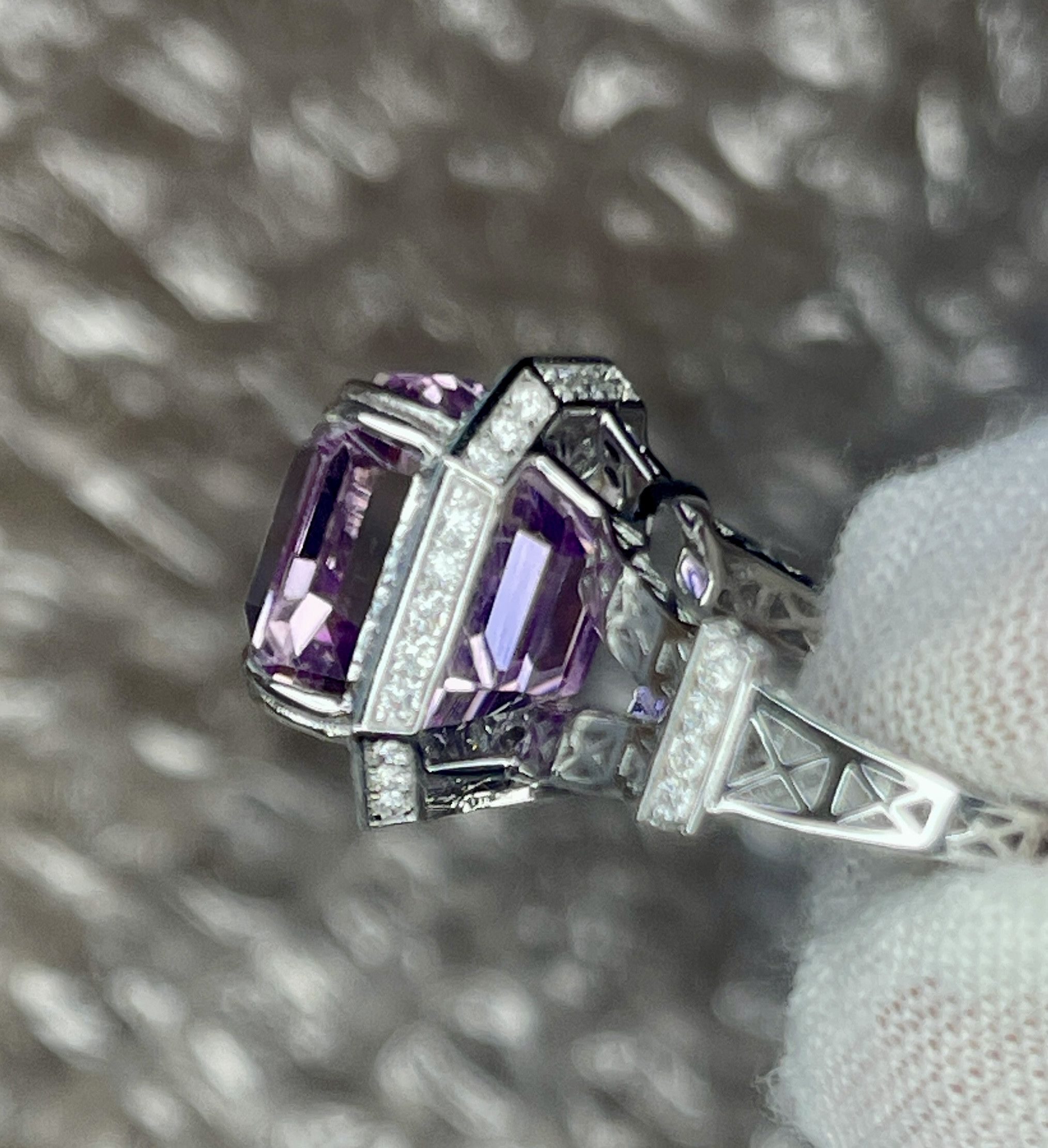 Jewelry Bague Rose Kunzite naturelle 13,82ct Size ONE SIZE - 13 Thumbnail