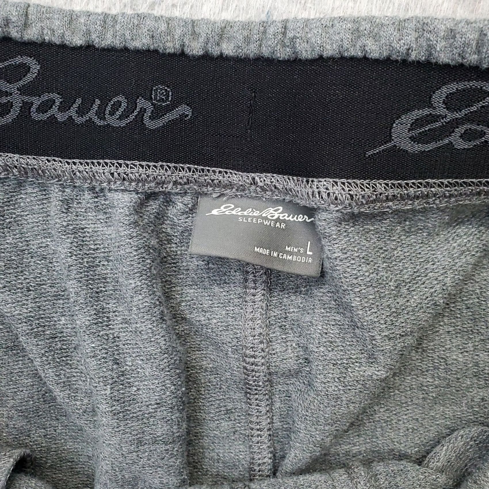 Eddie Bauer Eddie Bauer Sleep Shorts Mens L Gray Drawstring Pockets Zipped Pockets Size US 33 - 6 Thumbnail