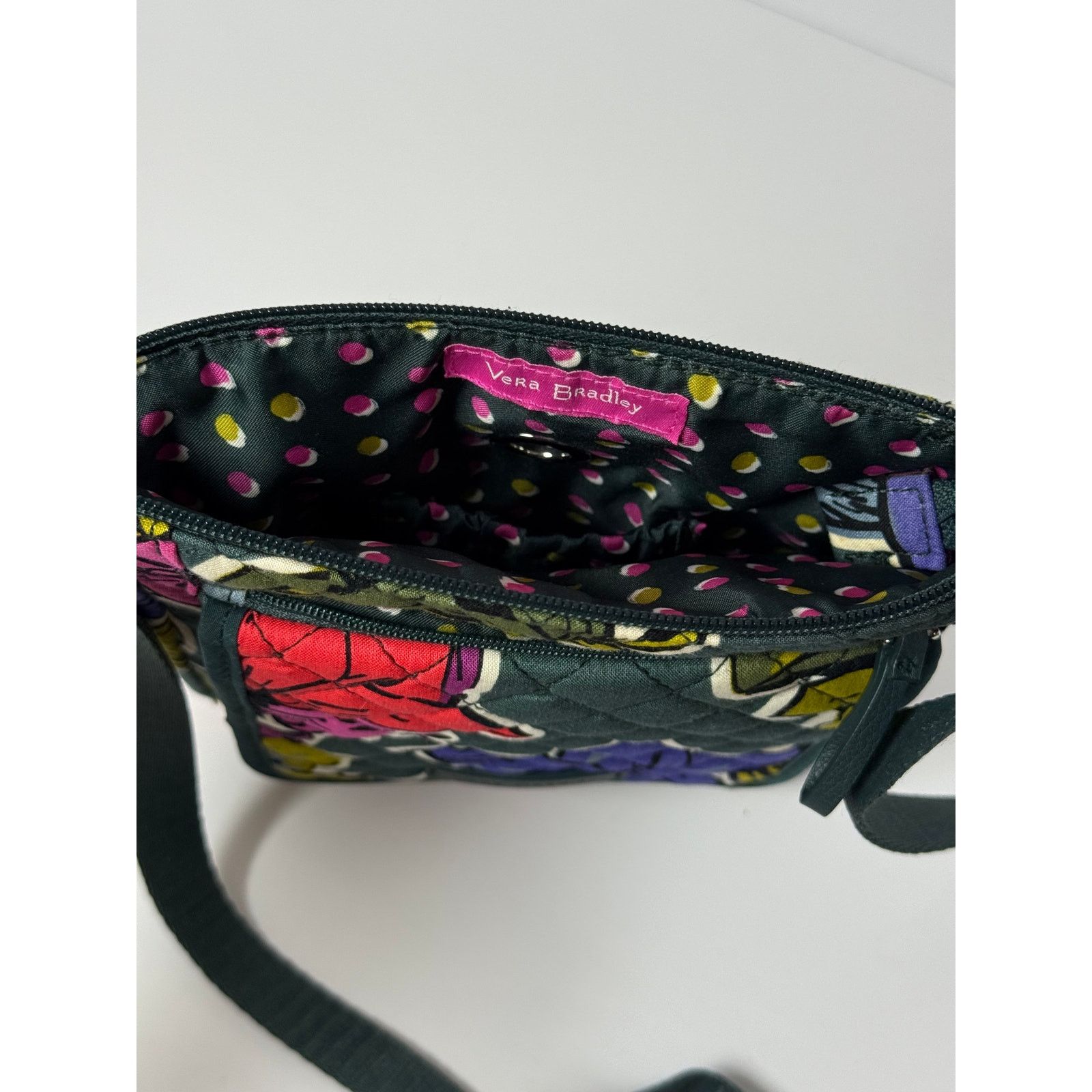 Vera Bradley VB Mini Hipster Iconic RFID FALLING FLOWERS Crossbody Size ONE SIZE - 5 Thumbnail