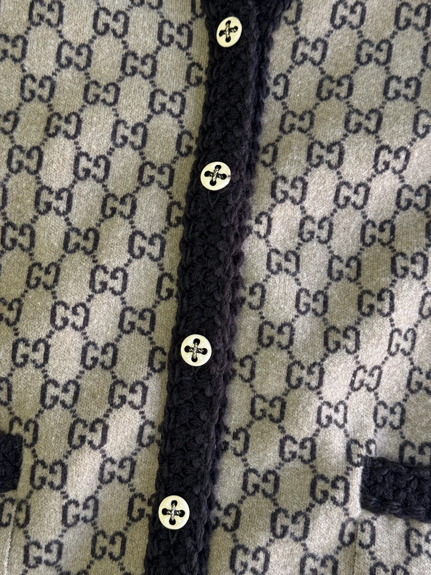 Gucci Gucci all-over print cardigan M new without tags Size M / US 6-8 / IT 42-44 - 3 Thumbnail