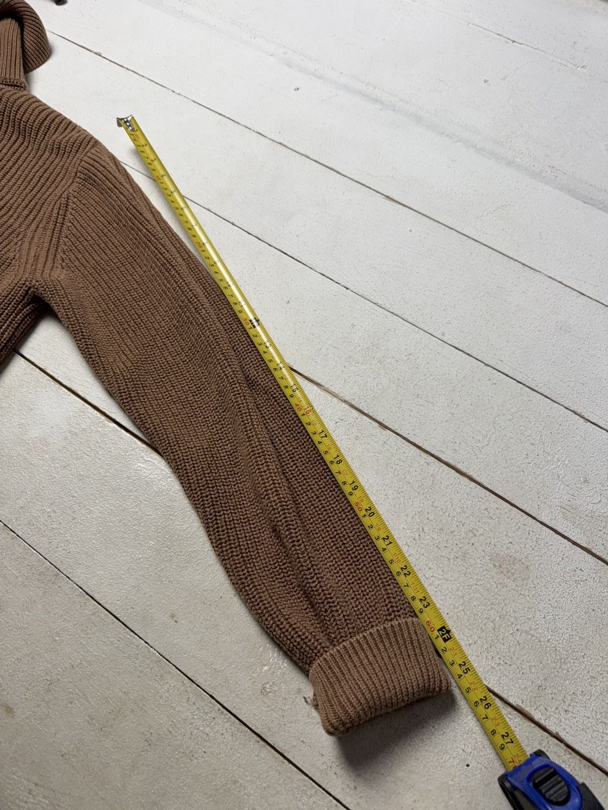 Cos Avant Garde COS Chunky Knit Half Zip Wool Sweater Minimalist Size US L / EU 52-54 / 3 - 13 Thumbnail