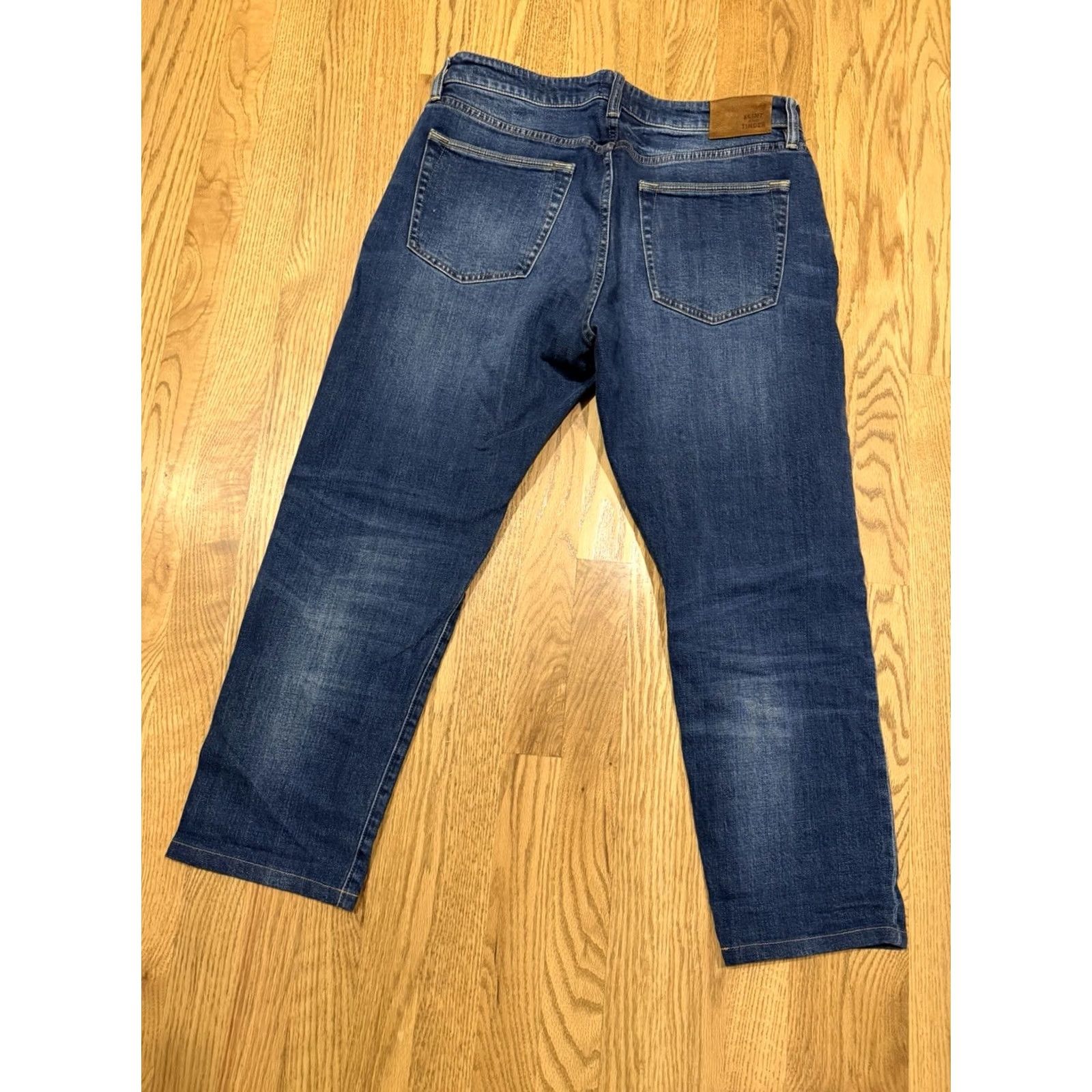 Flint And Tinder Flint And Tinder Jeans Men’s 32x26 Hemmed Athletic Tapered Denim Blue 5-Pocket Slim Fit N/A Size US 32 / EU 48 - 5 Thumbnail