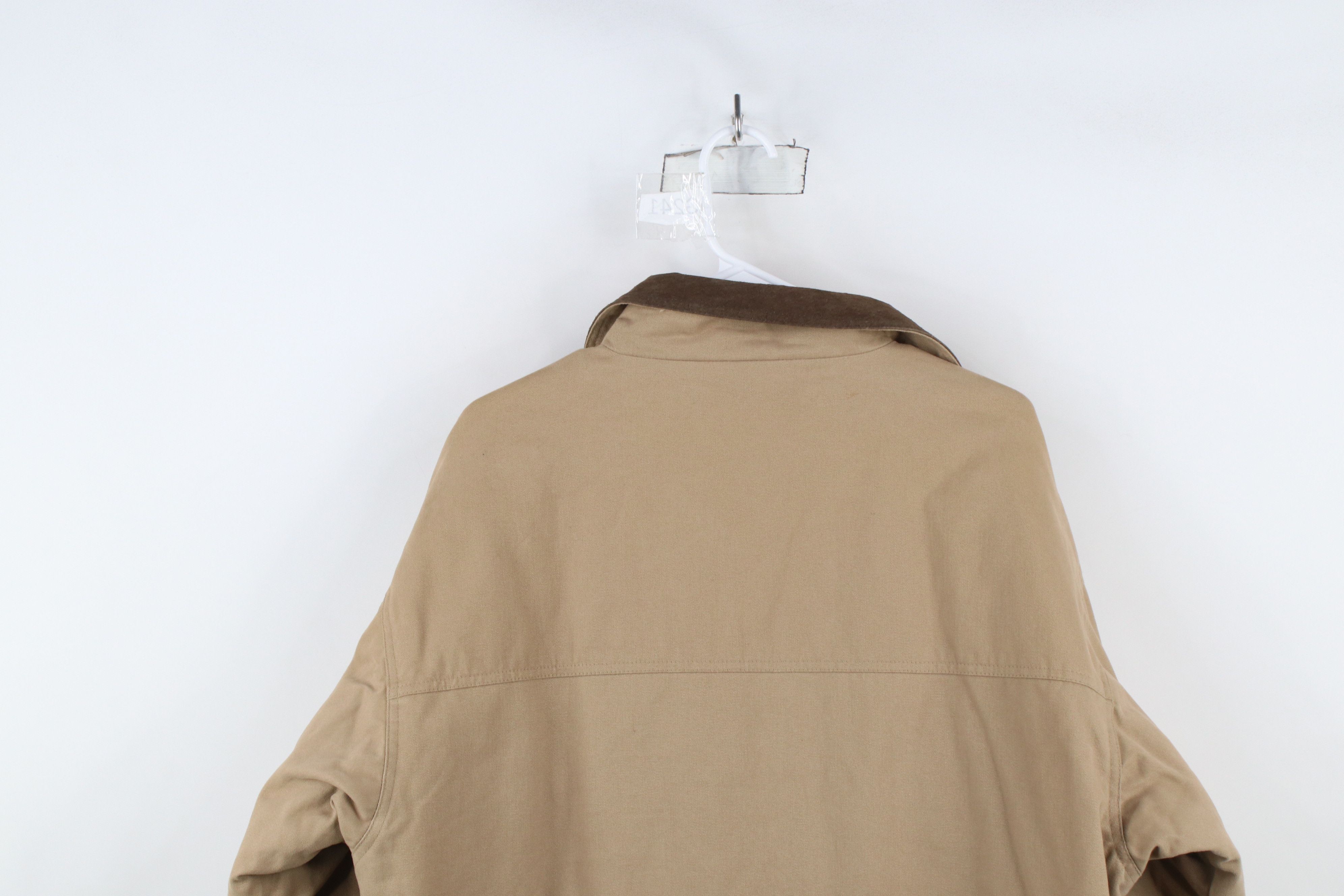 Vintage Vintage 90s Streetwear Leather Quilted Chore Barn Jacket Size US L / EU 52-54 / 3 - 14 Thumbnail