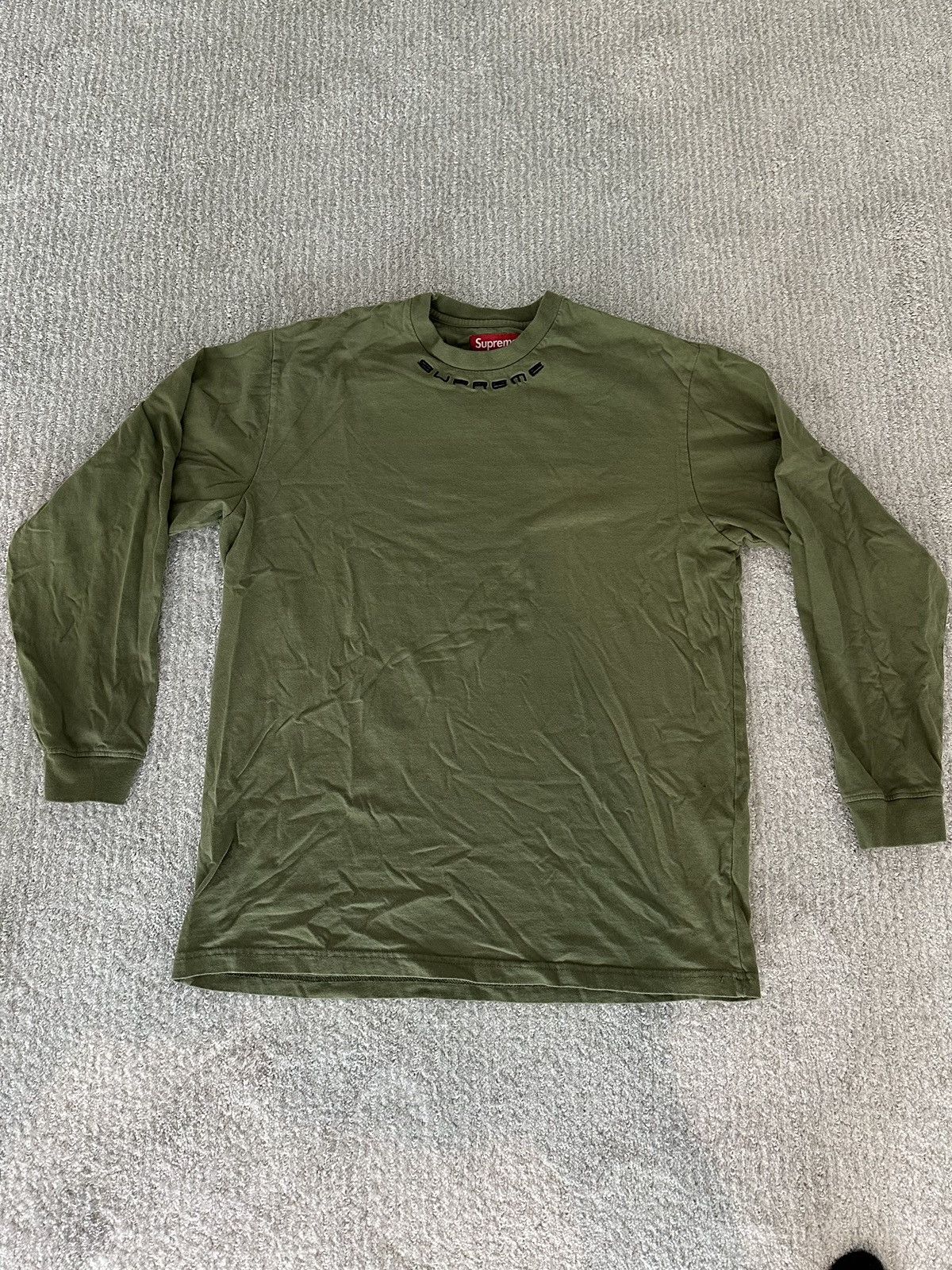 Supreme supreme collar logo tee Size US M / EU 48-50 / 2 - 1 Thumbnail