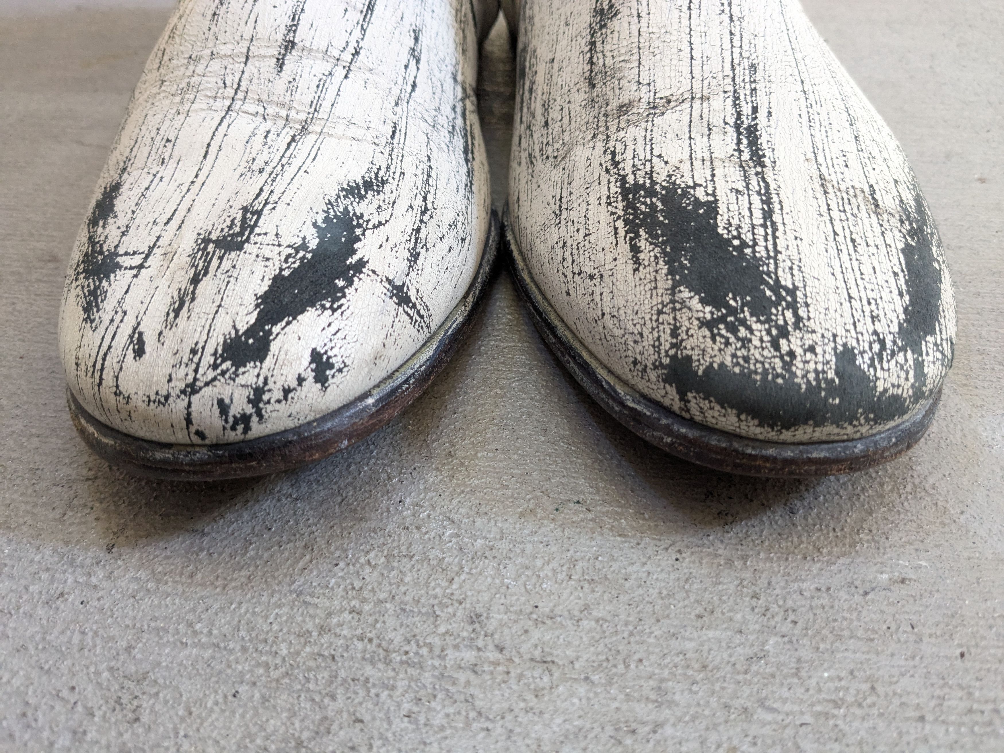 H&M × Maison Margiela Maison Margiela x H&M Boots Side Zip White Black 9 42 Size US 9 / EU 42 - 4 Thumbnail