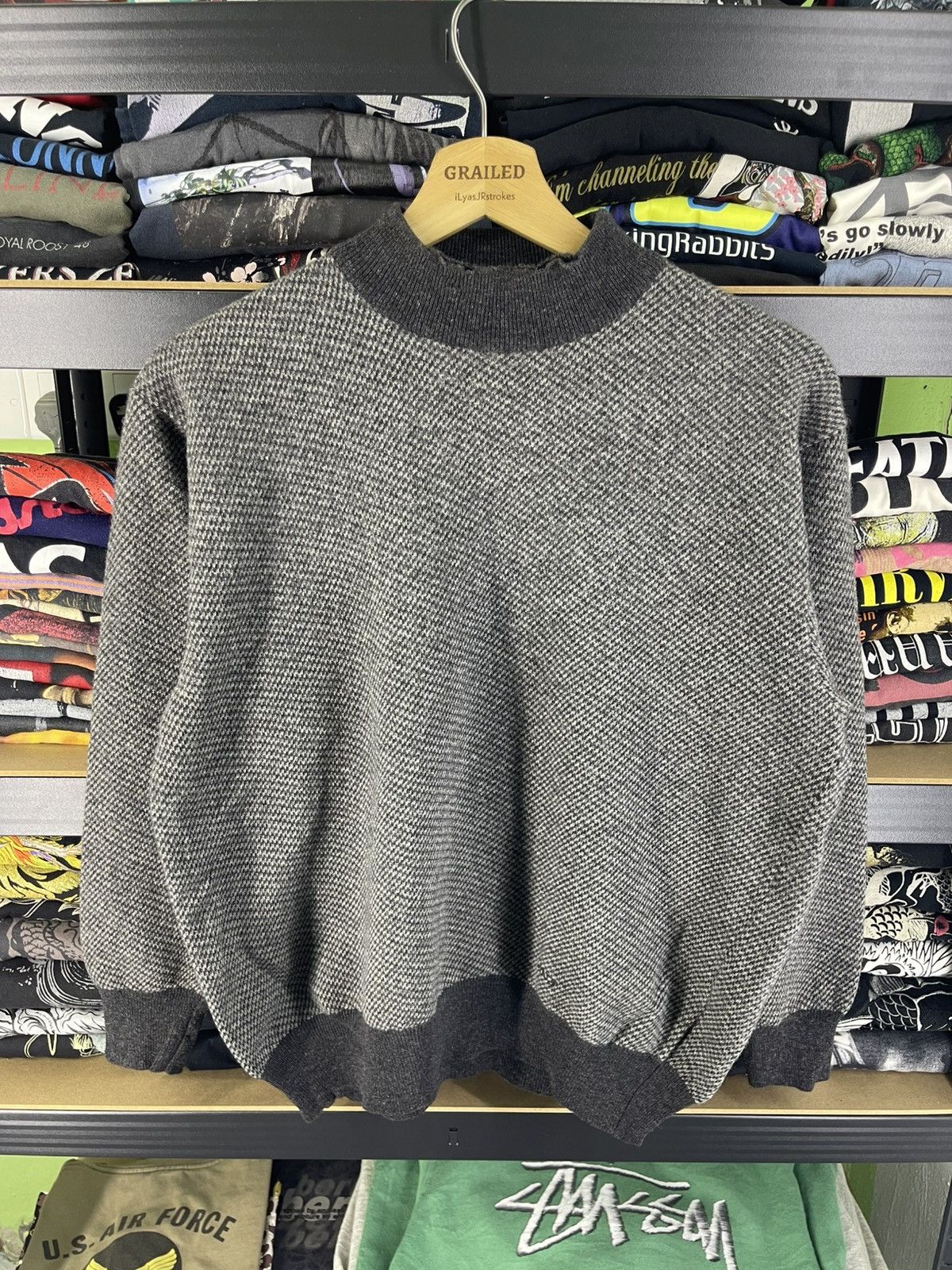 Bally Vintage 90's Bally Mark Richards Knit Pullover Sweatshirt Size US M / EU 48-50 / 2 - 1 Thumbnail
