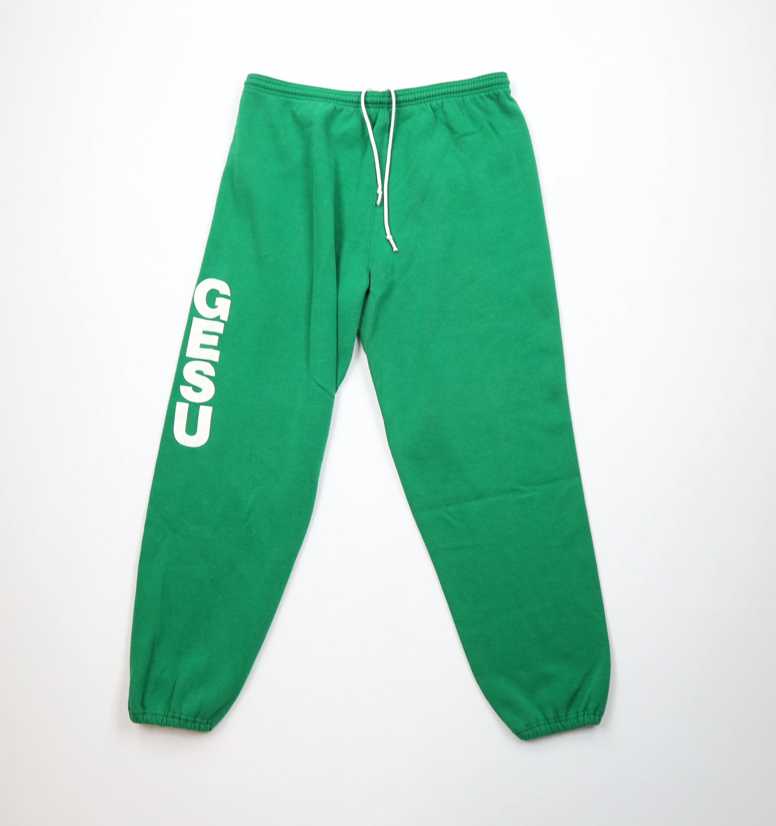 Vintage Vintage 90s Gesu Italian Jesus Sweatpants Joggers USA Size US 38 / EU 54 - 1 Thumbnail