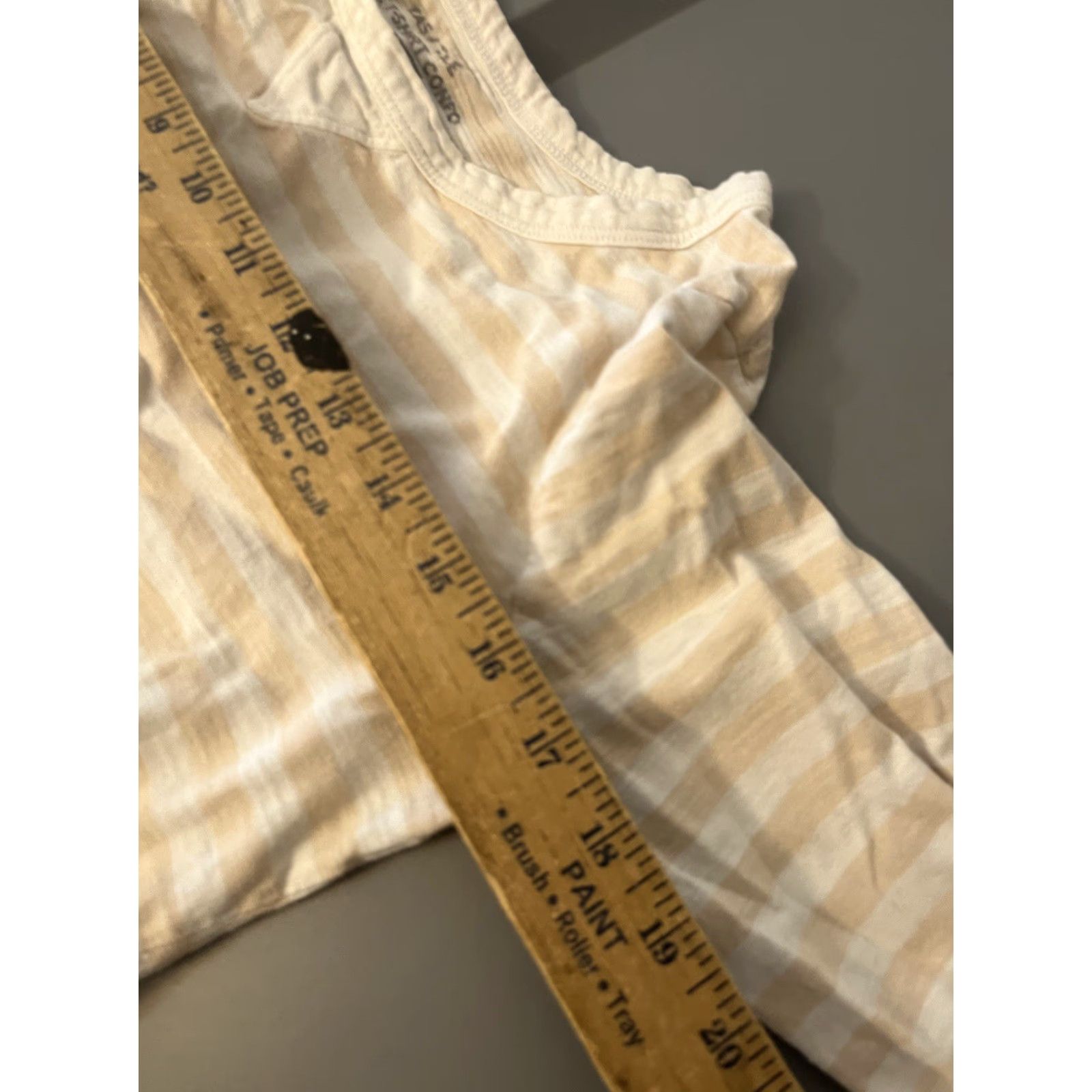 Gap Gap Shirt Women’s M Beige Stripe Knit Long Sleeve Crew Neck T-Shirt Casual Easy Care Basic Modern Classic Size M / US 6-8 / IT 42-44 - 5 Thumbnail
