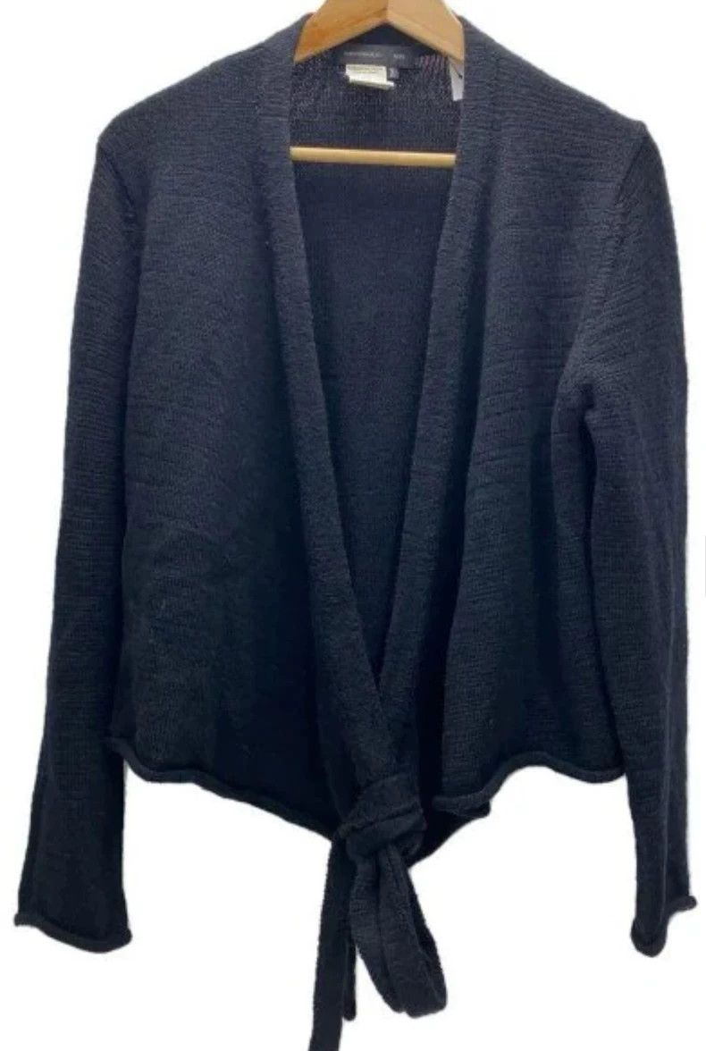 Yohji Yamamoto Yohji Yamamoto Black heavy wool sweater Size US L / EU 52-54 / 3 - 1 Thumbnail