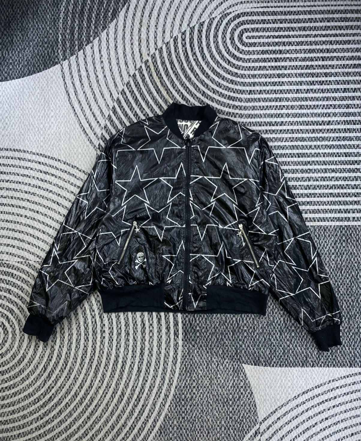 Super Lovers RARE❗️Super Lovers Punk Rock AOP Reversible Bomber Jacket Size US L / EU 52-54 / 3 - 2 Thumbnail