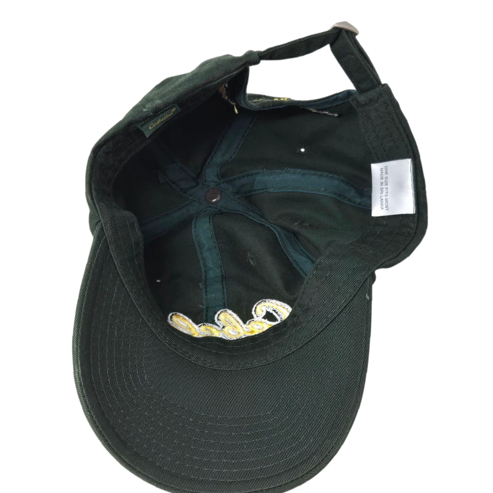 Vintage Cabela's Green Adjustable Strap Back Logo Ball Cap Hat User: Cabela's Green Adjustable Strap Back Logo Ball Cap Hat Size ONE SIZE - 5 Thumbnail