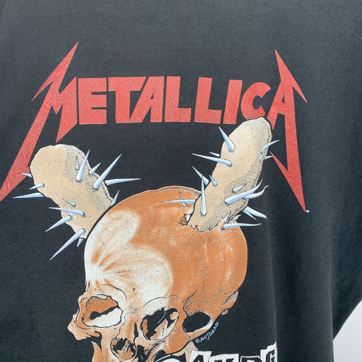 Band Tees Vintage Metallica Damage In Tour Rock Band Tee Pushead Giant Size US L / EU 52-54 / 3 - 8 Thumbnail