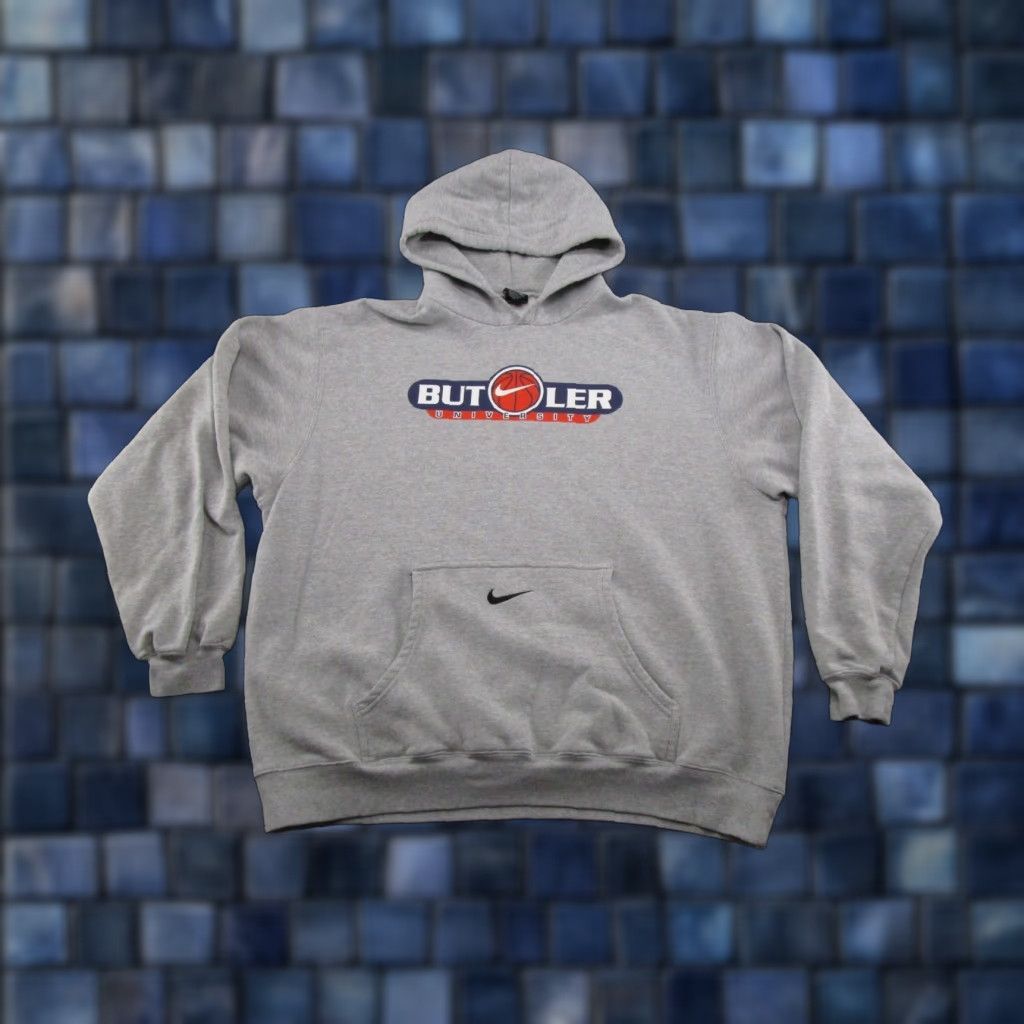 Nike Nike Team Butler University Basketball Center Swoosh Hoodie Mens 2XL Multicolor Embroidered Pullover Sports Classic Retro University Hoodie Mens Size US XXL / EU 58 / 5 - 1 Thumbnail