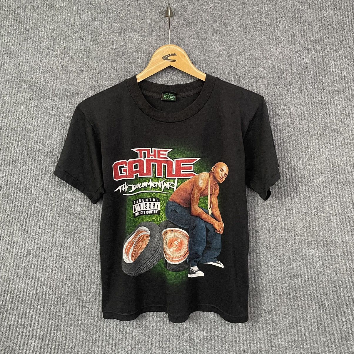 image of Rap Tees x The Game The Documentary Album Promo Vintage Rap Tee in Black, Men's (Size Small)