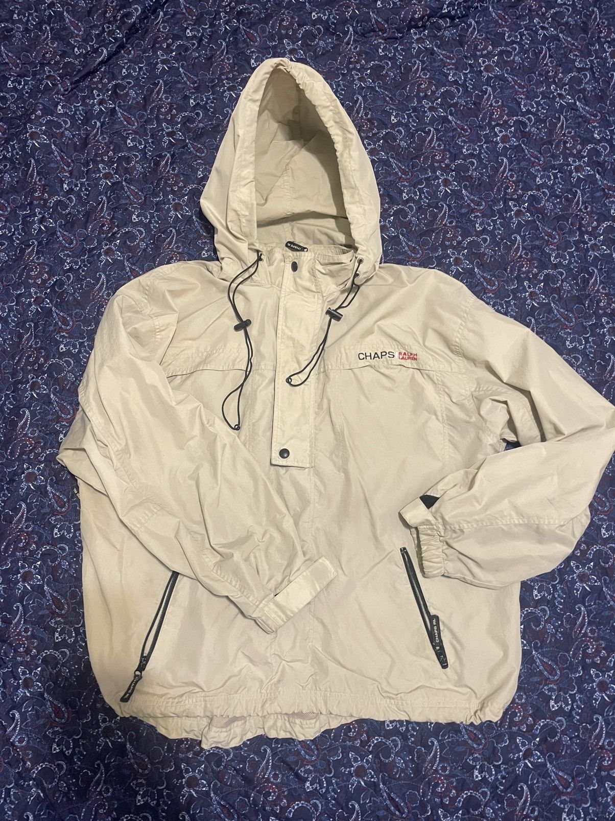 Chaps Ralph Lauren Vintage Chaps Ralph Lauren Pullover Windbreaker Size US XL / EU 56 / 4 - 1 Thumbnail