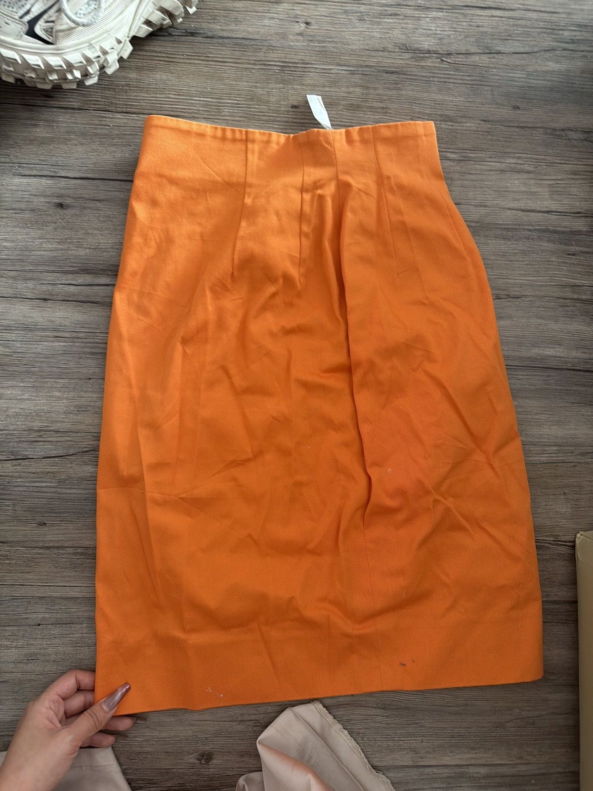 Celine Celine vintage midi skirt orange Size 27" / US 4 / IT 40 - 2 Thumbnail