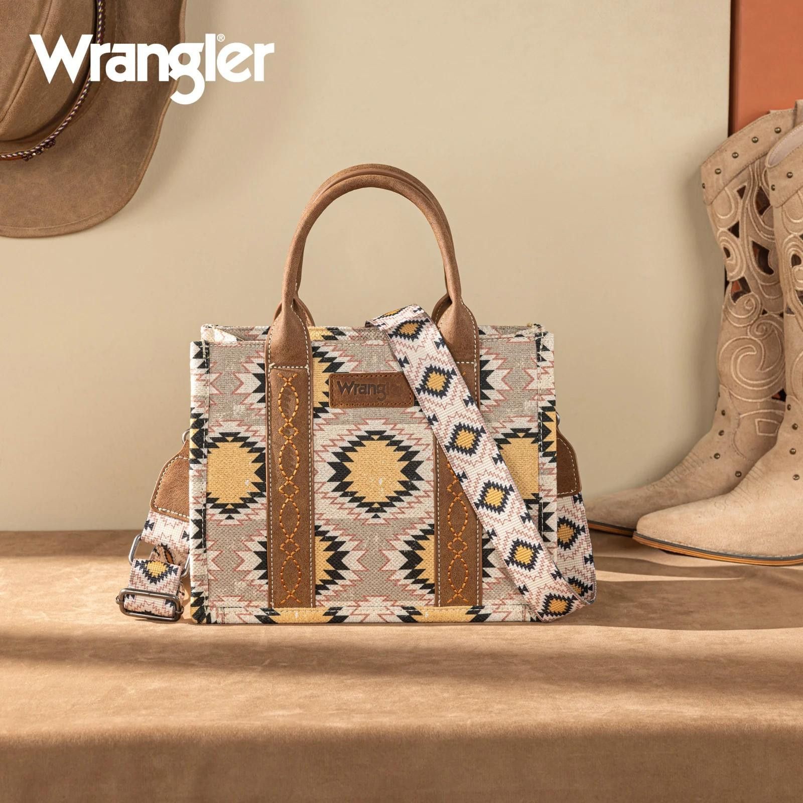 Wrangler Stylish Wrangler Canvas Tote Bag with Adjustable Strap Size ONE SIZE - 4 Thumbnail
