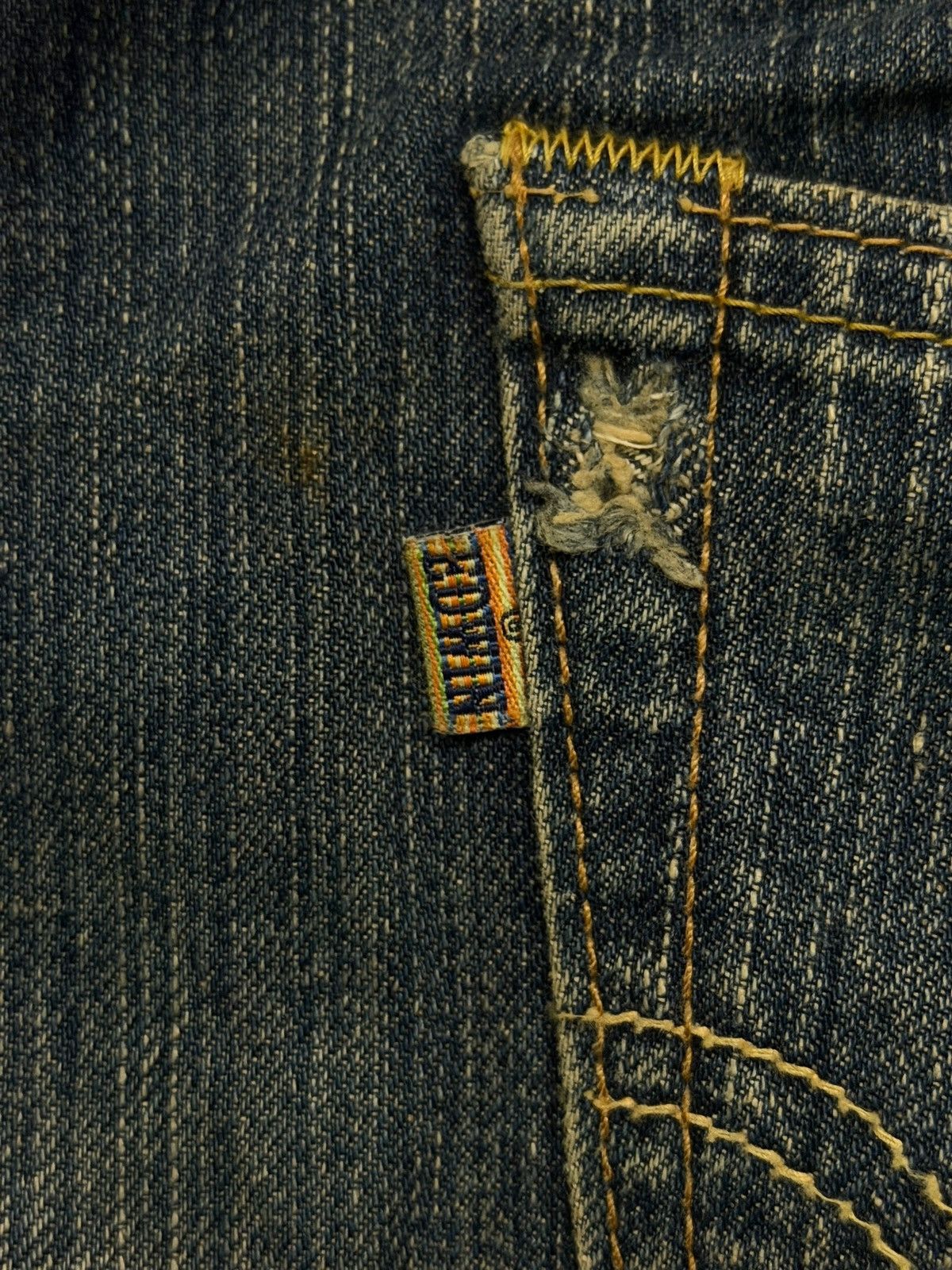 Edwin Vintage 00s EDWIN 502R Japanese Denim Jeans | Vintage Fade Size US 34 / EU 50 - 12 Thumbnail