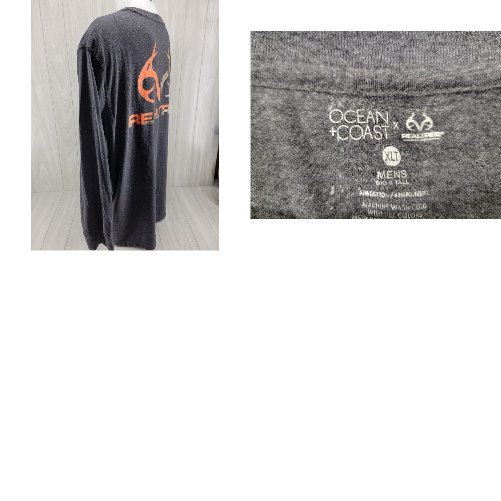 Vintage VINTAGE Ocean + Coast Realtree T-Shirt Mens XLT Long Sleeve Hunting Outdoor Size US XL / EU 56 / 4 - 8 Thumbnail