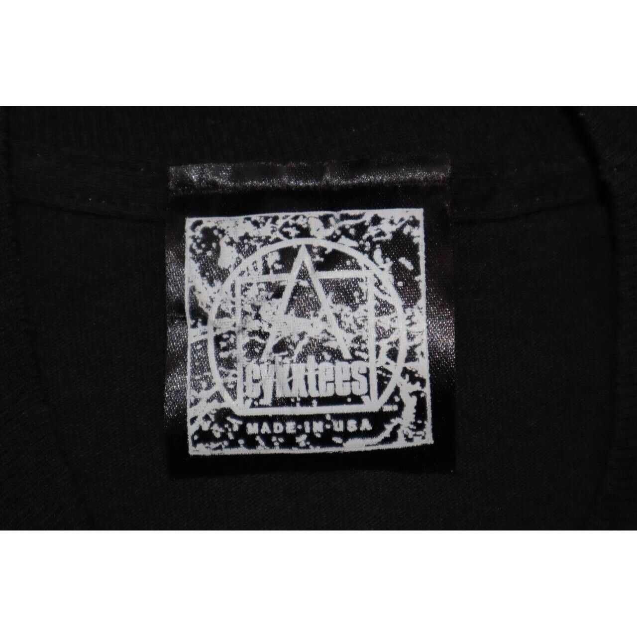 Vintage Vintage 80s Cykxtees Goth Hard Metal Shirt Black Size Large Size US L / EU 52-54 / 3 - 3 Thumbnail