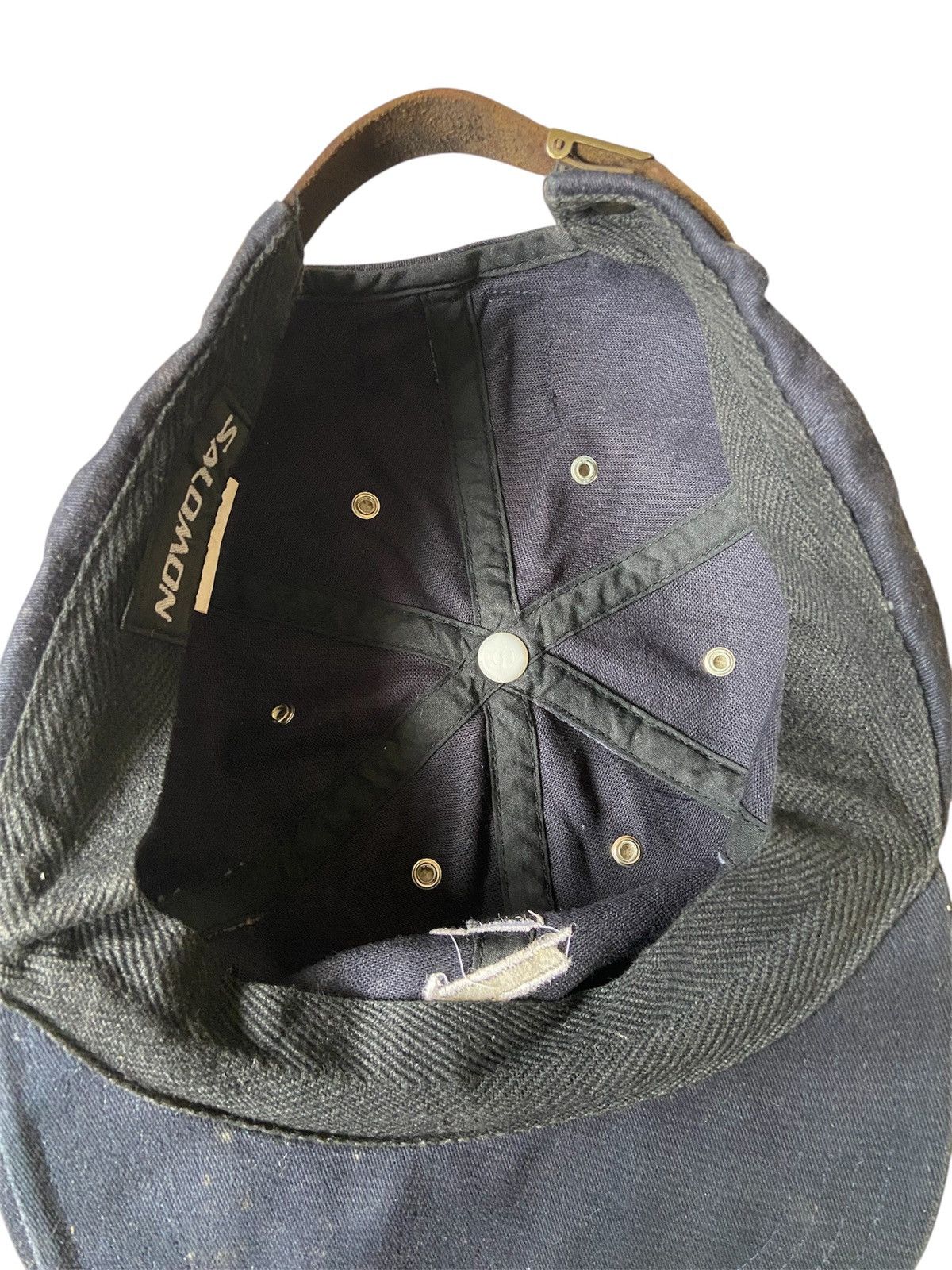 Salomon × Vintage Vintage Salomon Leather Strap Cap Size ONE SIZE - 5 Thumbnail