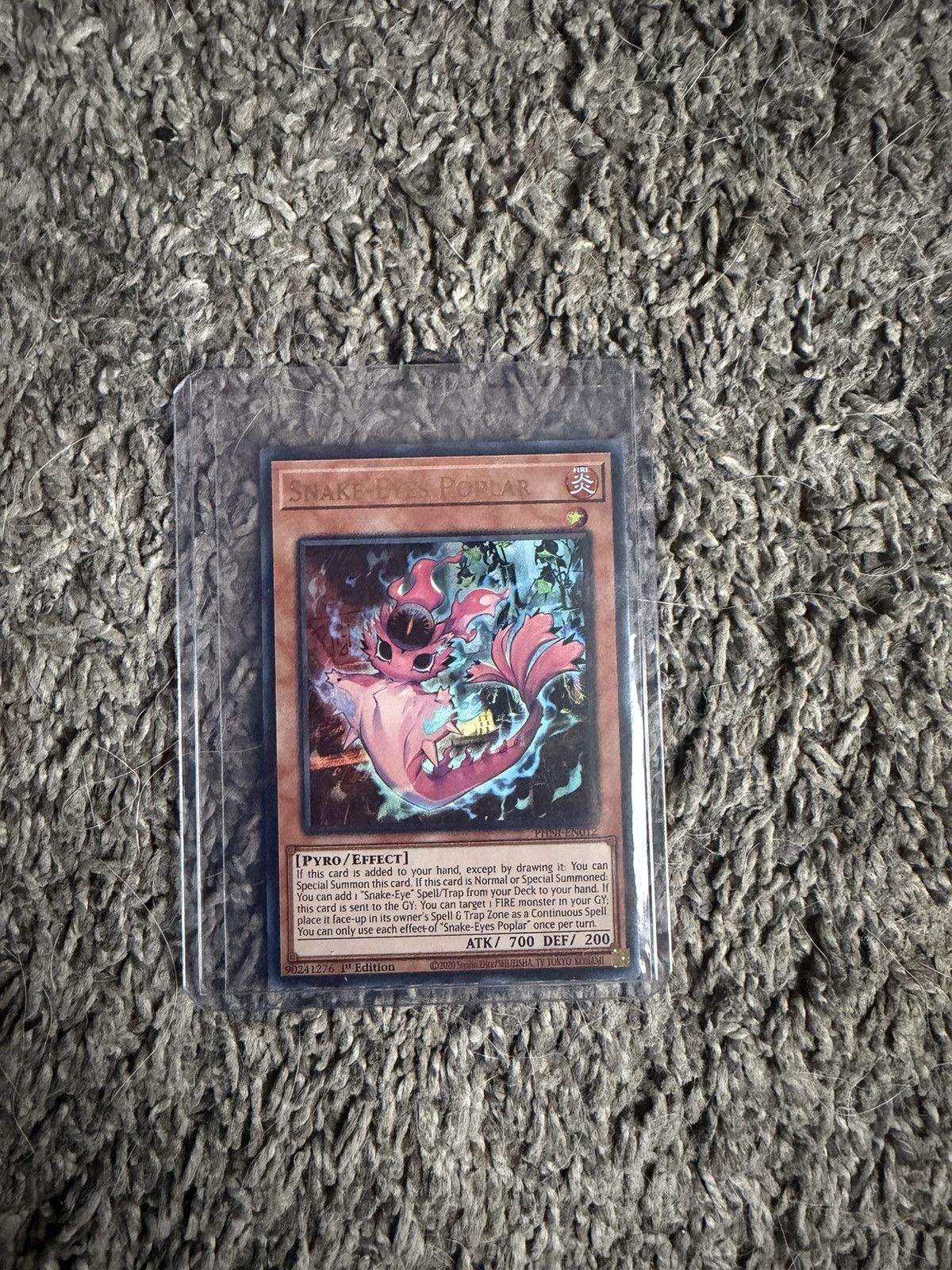 Hypebeast 2020 Konami Yu-Gi-Oh! Snake-Eyes Poplar Card Size ONE SIZE - 1 Thumbnail