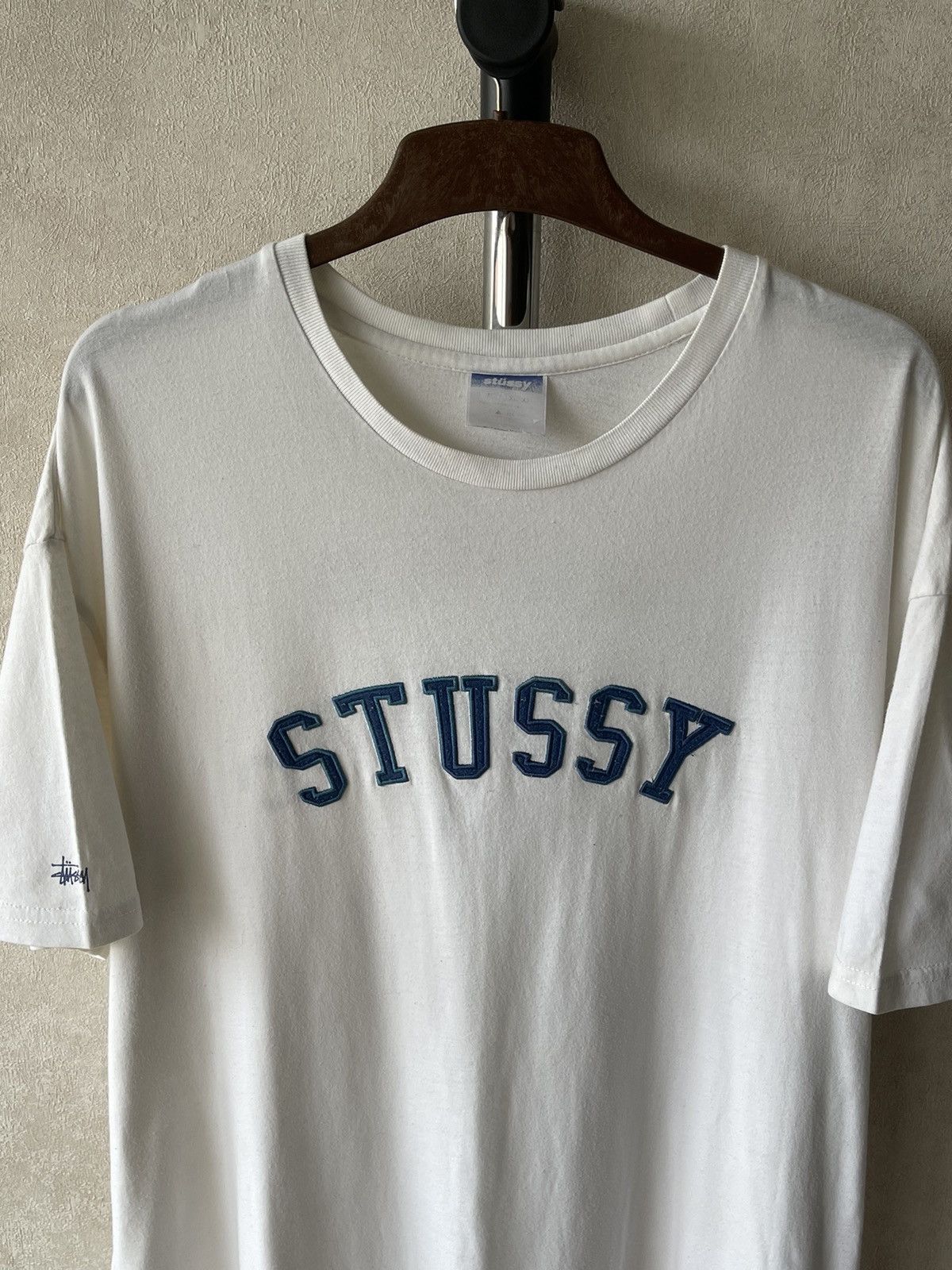 Stussy 90s Vintage Stussy Embroidery Logo T-Shirt Tee Crewneck Size US XL / EU 56 / 4 - 4 Thumbnail