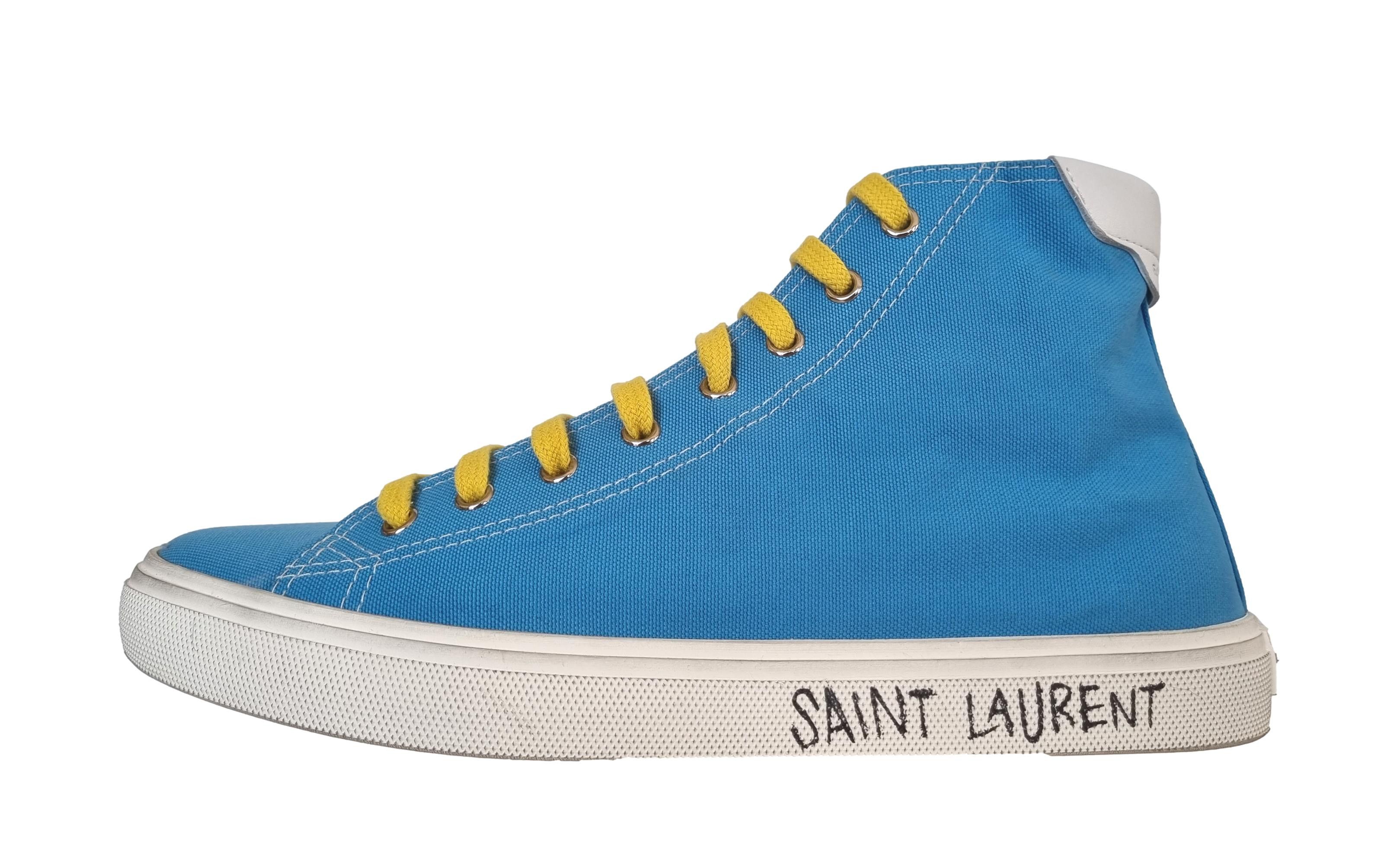 Saint Laurent Paris o1bcso1str1225 Malibu Mid To Sl Sig in Light Blue Size US 10 / IT 40 - 1 Thumbnail