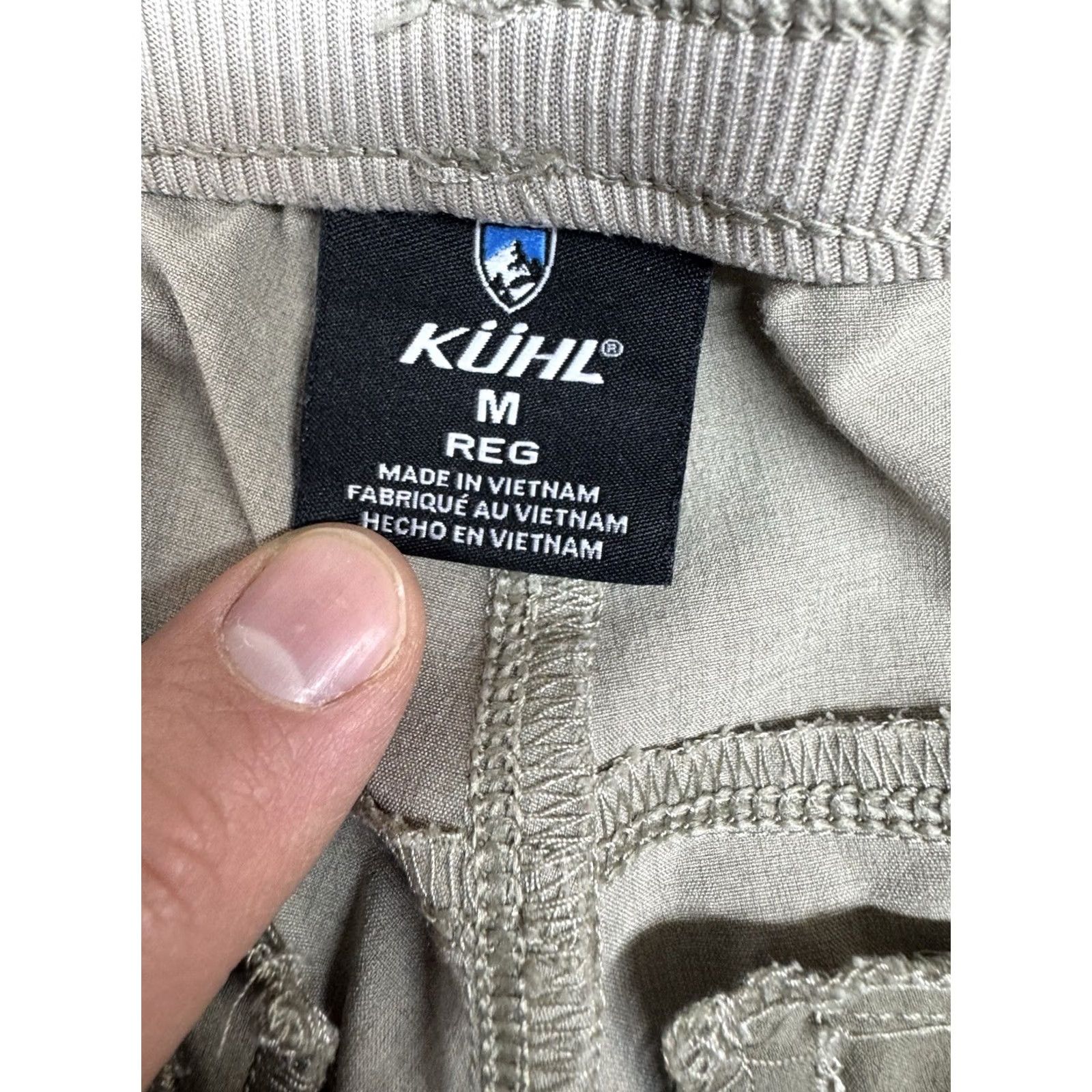 Vintage Kuhl Performance Stretch Fit Athletic Joggers Drawstring Khaki Mens Medium Size US 31 - 3 Thumbnail