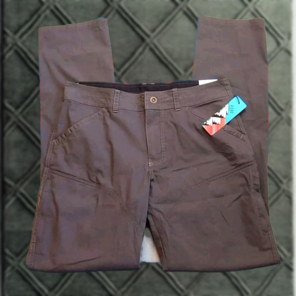 Vintage TK Flex Rise Pants 34x36 Utility Workwear Dark Brown Outdoor Pants Mens Size US 34 / EU 50 - 1 Thumbnail