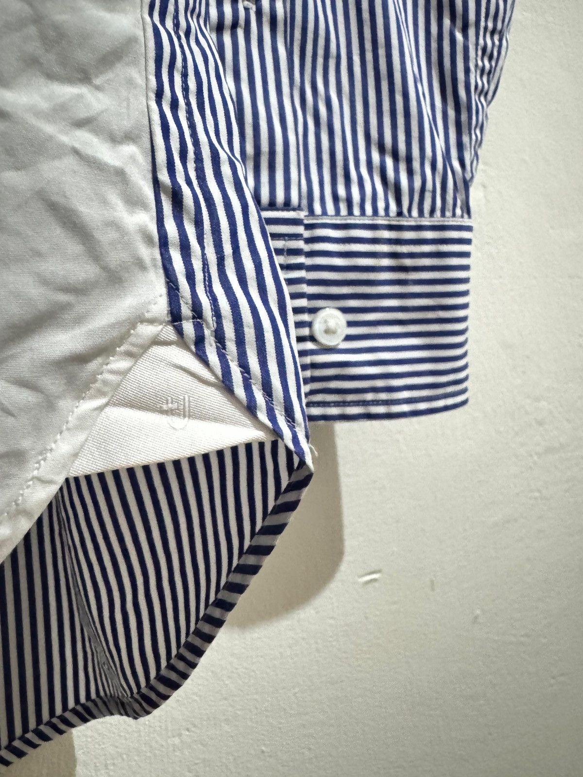 Jil Sander × Uniqlo Uniqlo x Jil sander stripe oversize hidden button Shirt Size US L / EU 52-54 / 3 - 8 Thumbnail