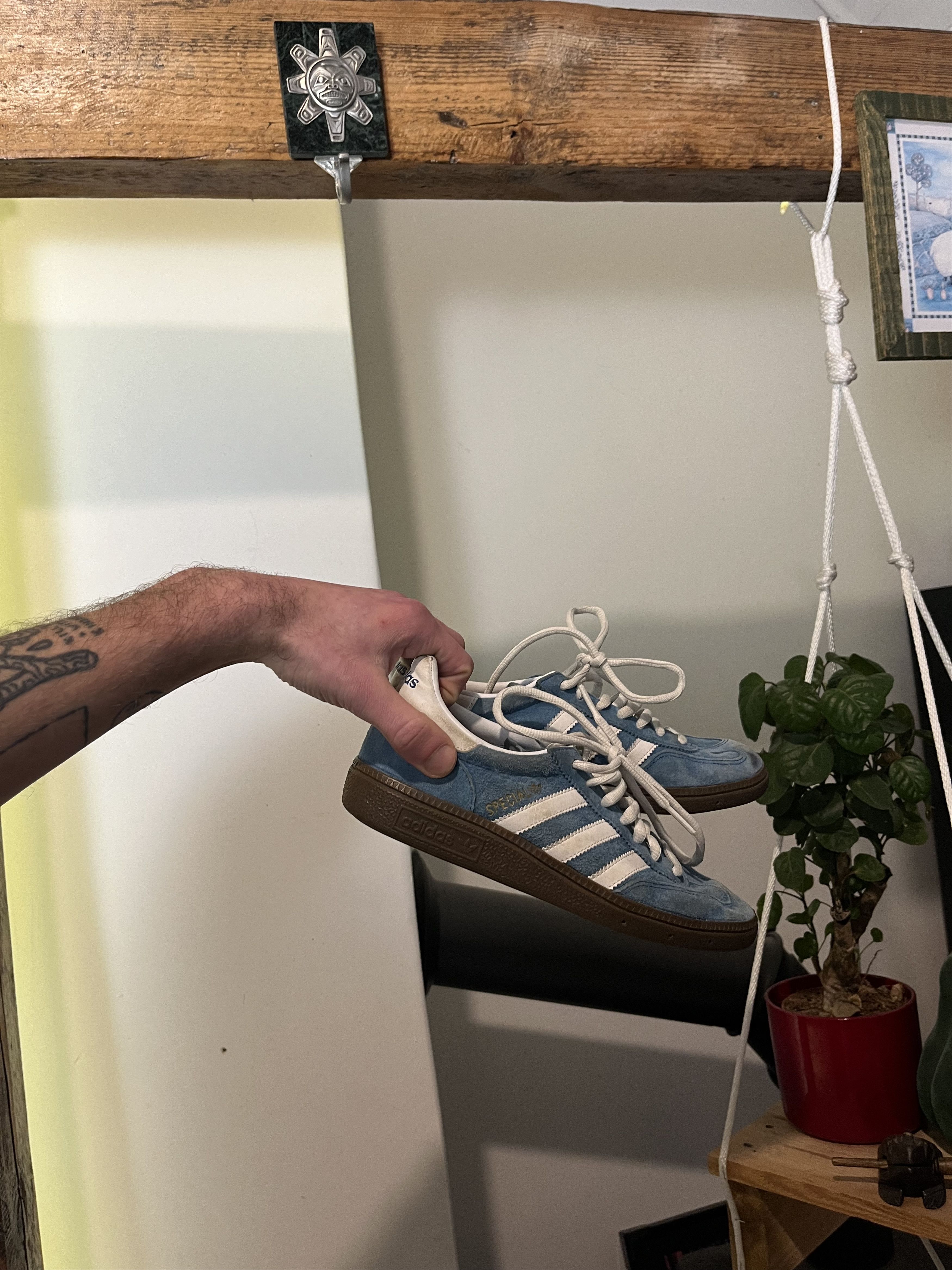 Adidas × Vintage Vintage Blue Adidas Spezial Handball Shoes Size US 4.5 / IT 34.5 - 1 Thumbnail