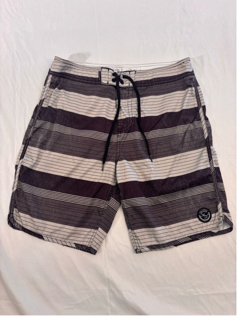Lost Enterprises Men's Lost Swim Trunks Size 32 Gray Striped Size US 30 / EU 46 - 2 Thumbnail