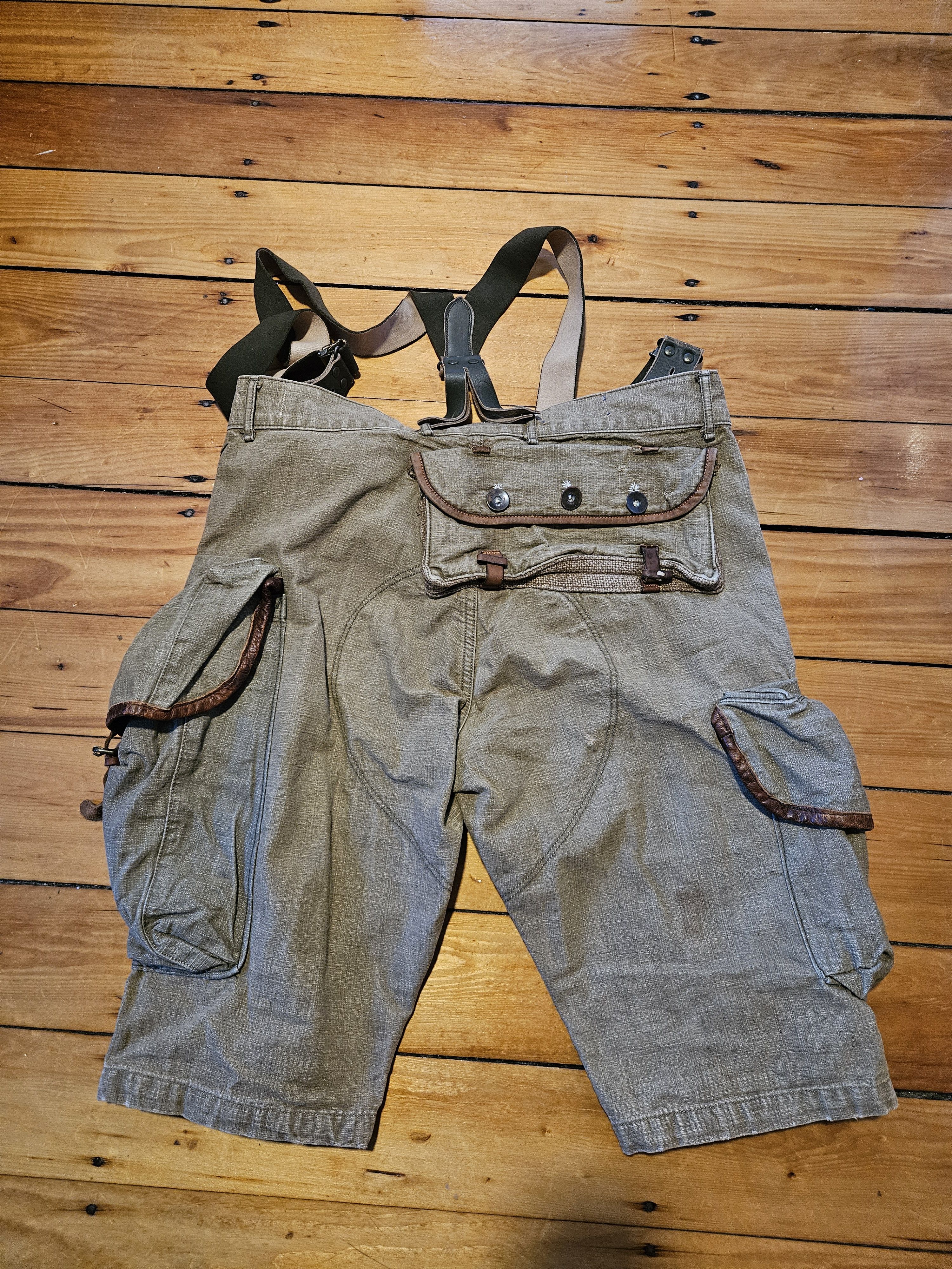 Kapital Kountry Repair Suspender Shorts Size US 32 / EU 48 - 2 Thumbnail