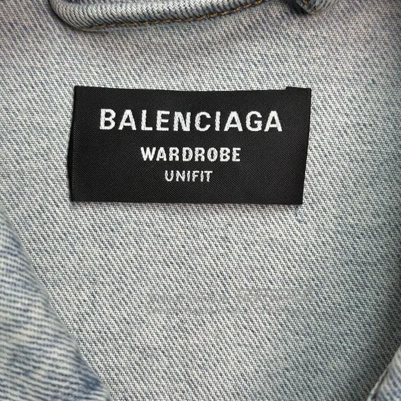 Balenciaga Balenciaga Flame Lettering Denim Jacket Size US M / EU 48-50 / 2 - 3 Thumbnail