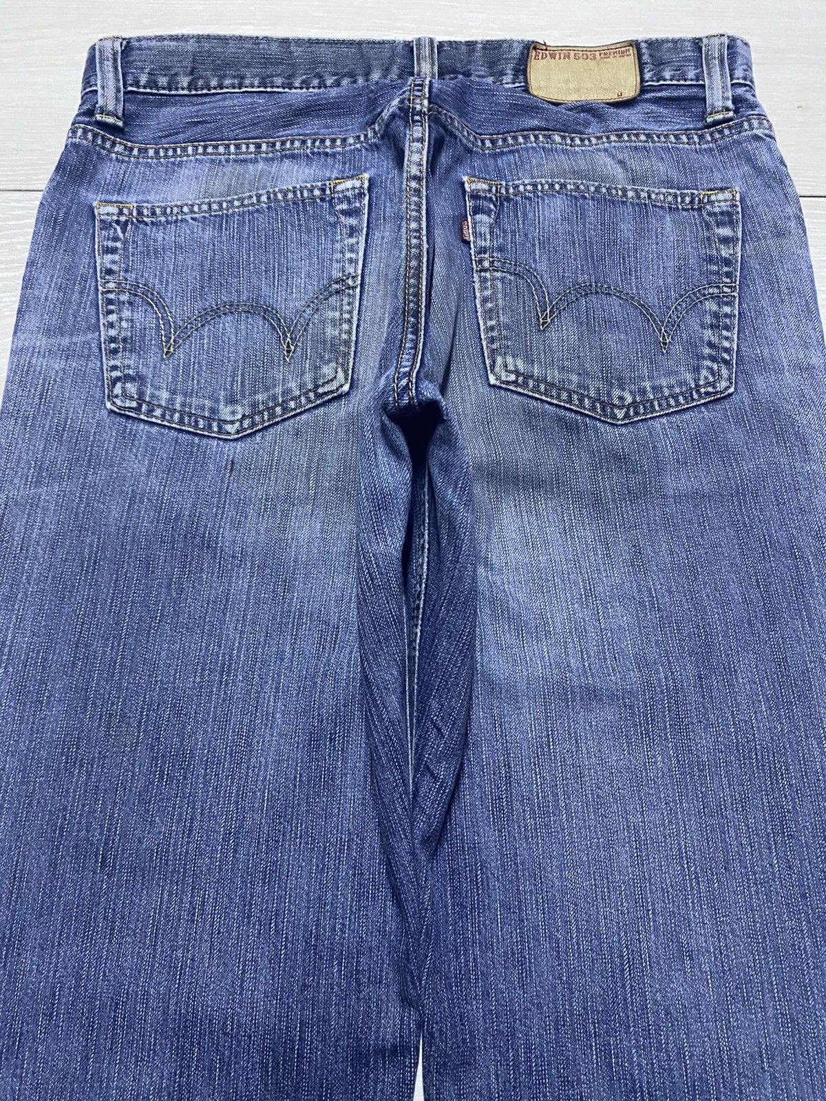 Edwin Vintage Edwin 503 Premium Grunge Distressed Loose Jeans Size US 33 - 4 Thumbnail